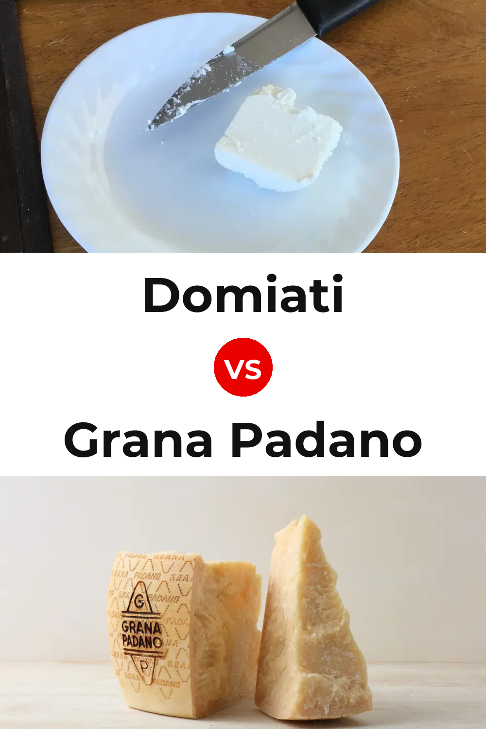 Domiati Cheese vs Grana Padano Cheese Pinterest comparison
