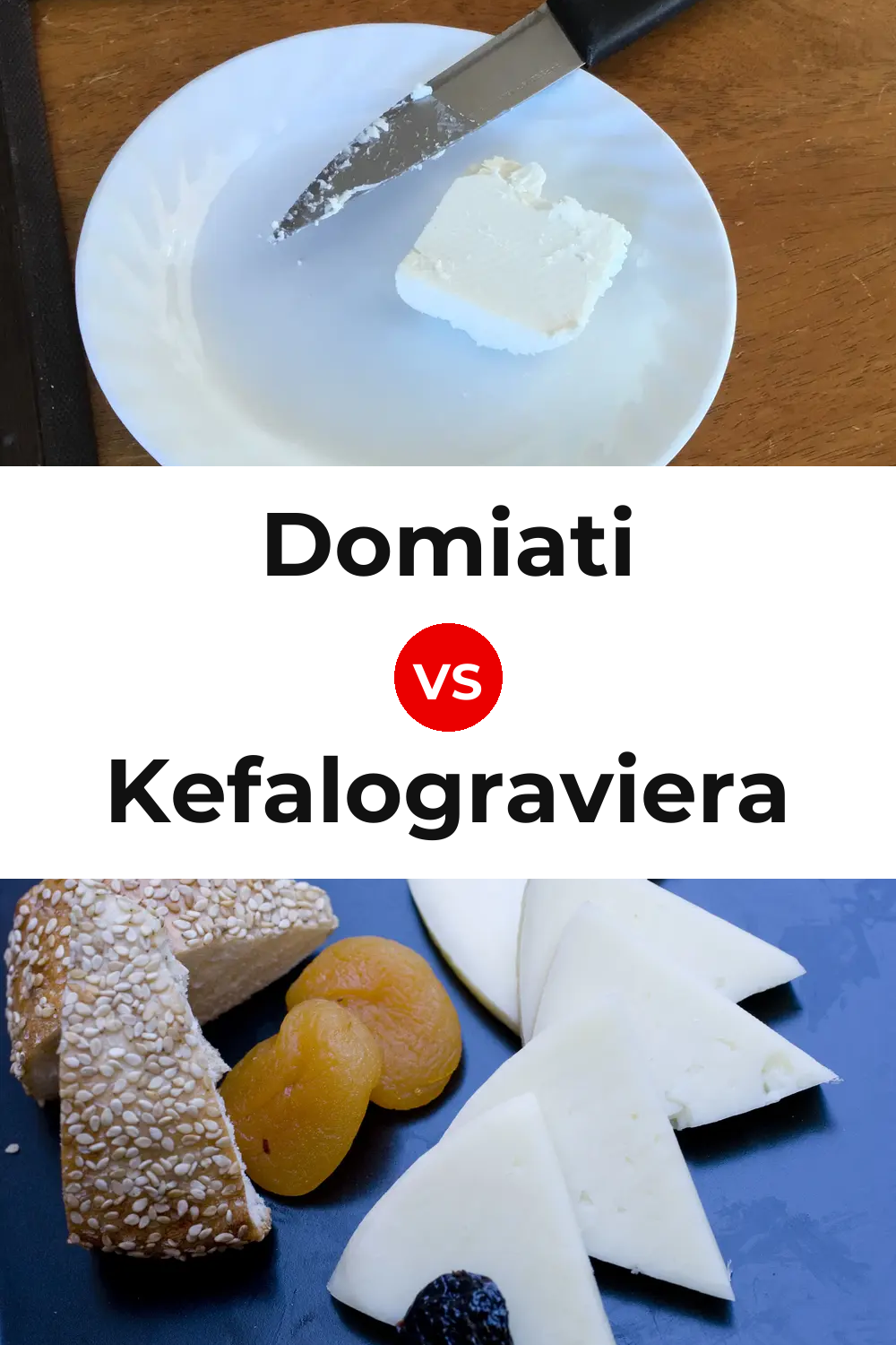 Domiati Cheese vs Kefalograviera Cheese Pinterest comparison