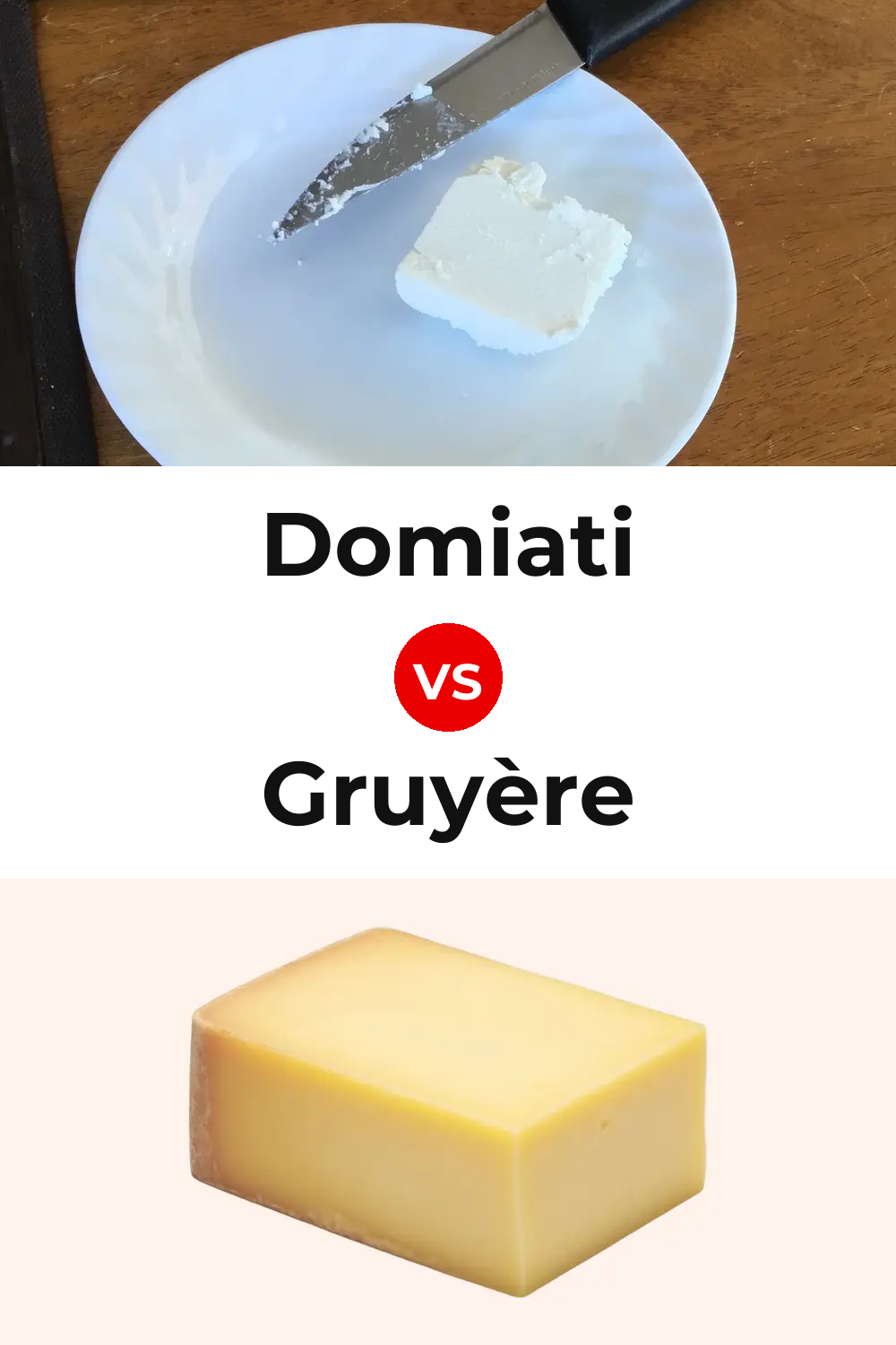 Domiati Cheese vs Gruyère Cheese Pinterest comparison