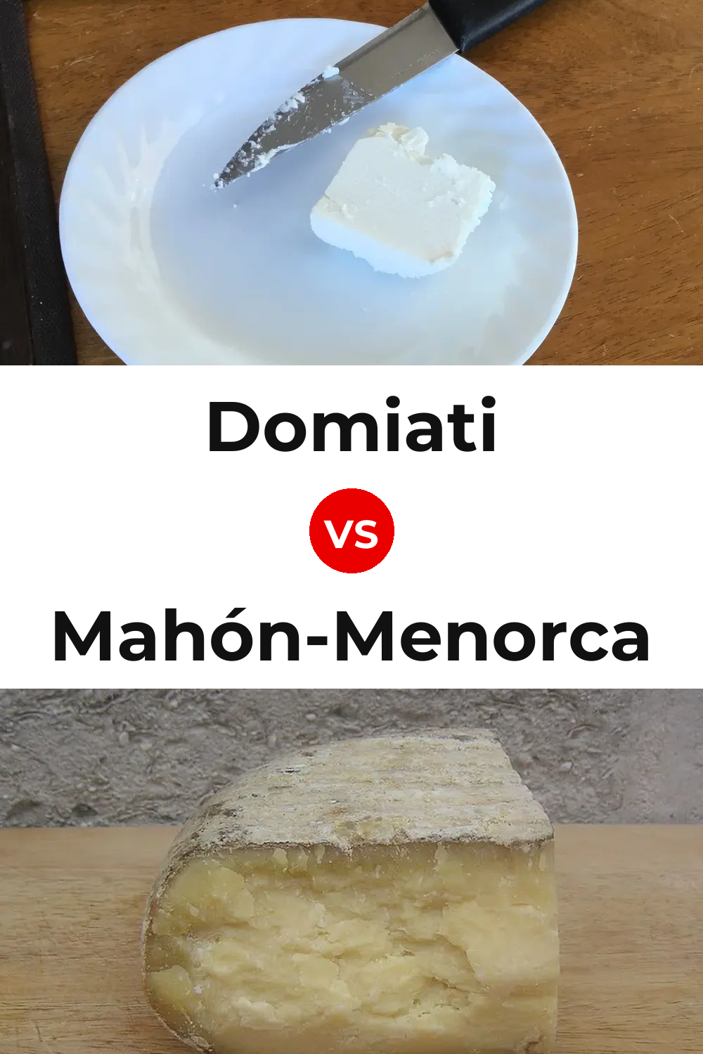 Domiati Cheese vs Mahón-Menorca Cheese Pinterest comparison