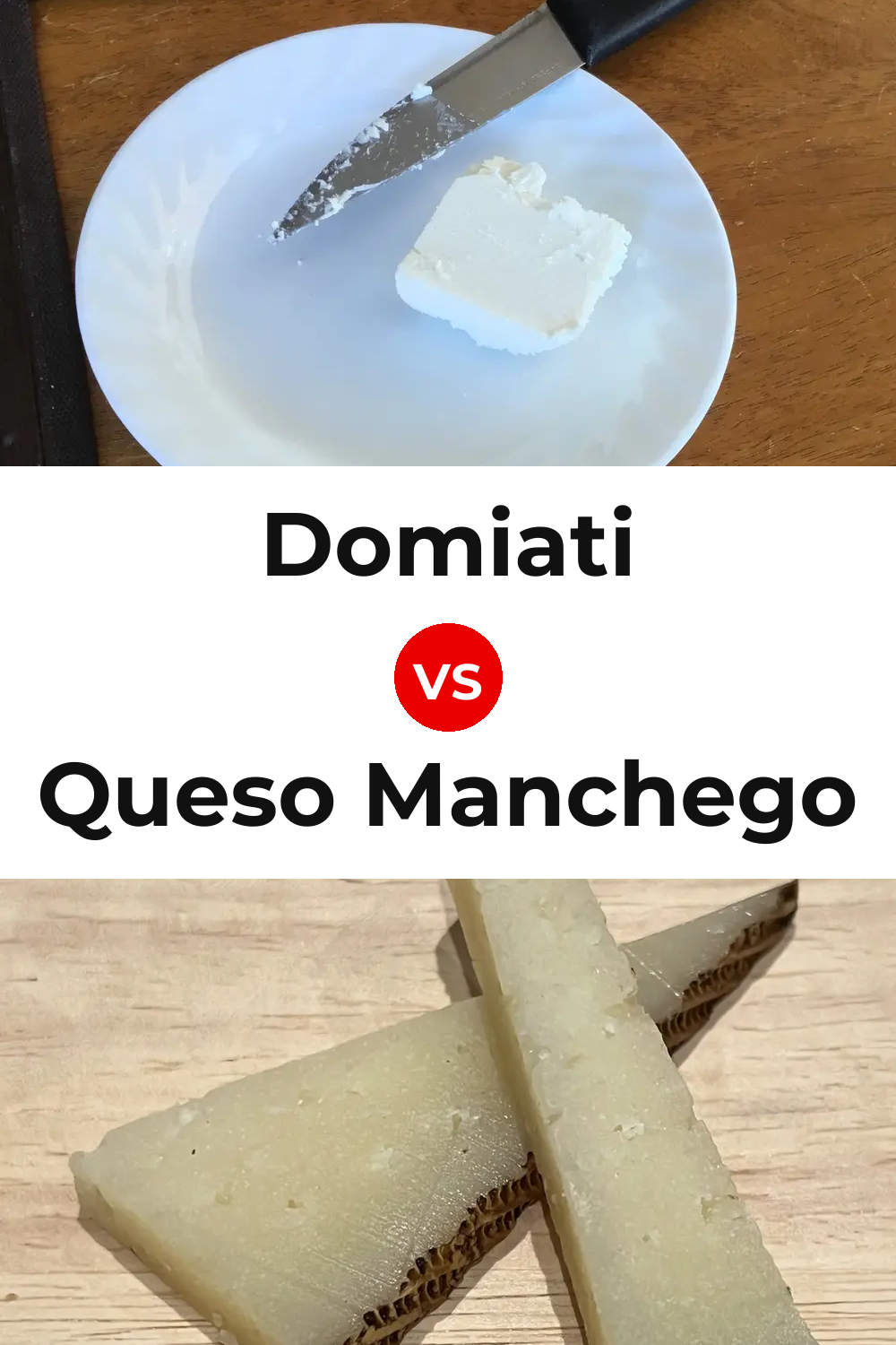 Domiati Cheese vs Queso Manchego Pinterest comparison