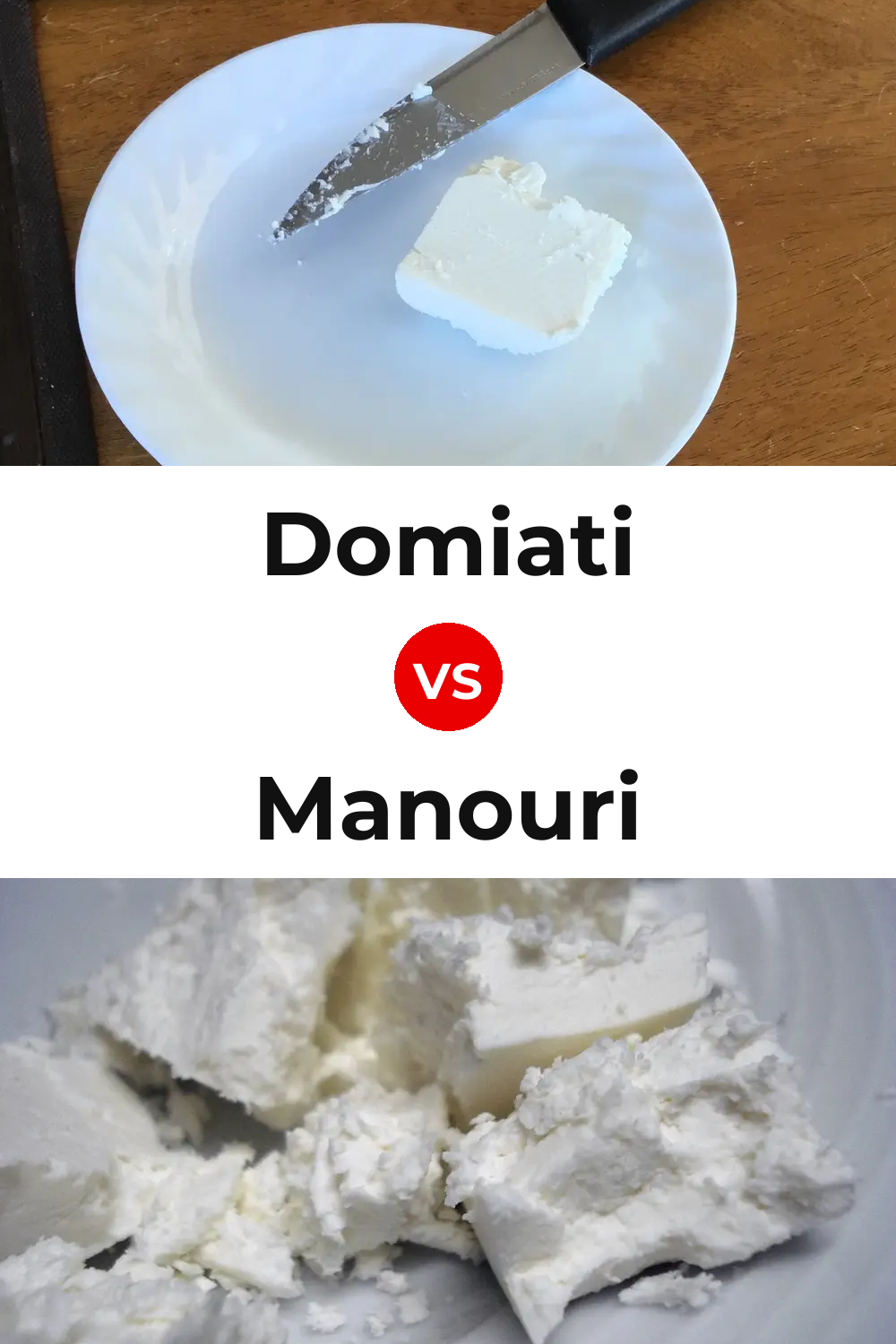 Domiati Cheese vs Manouri Cheese Pinterest comparison