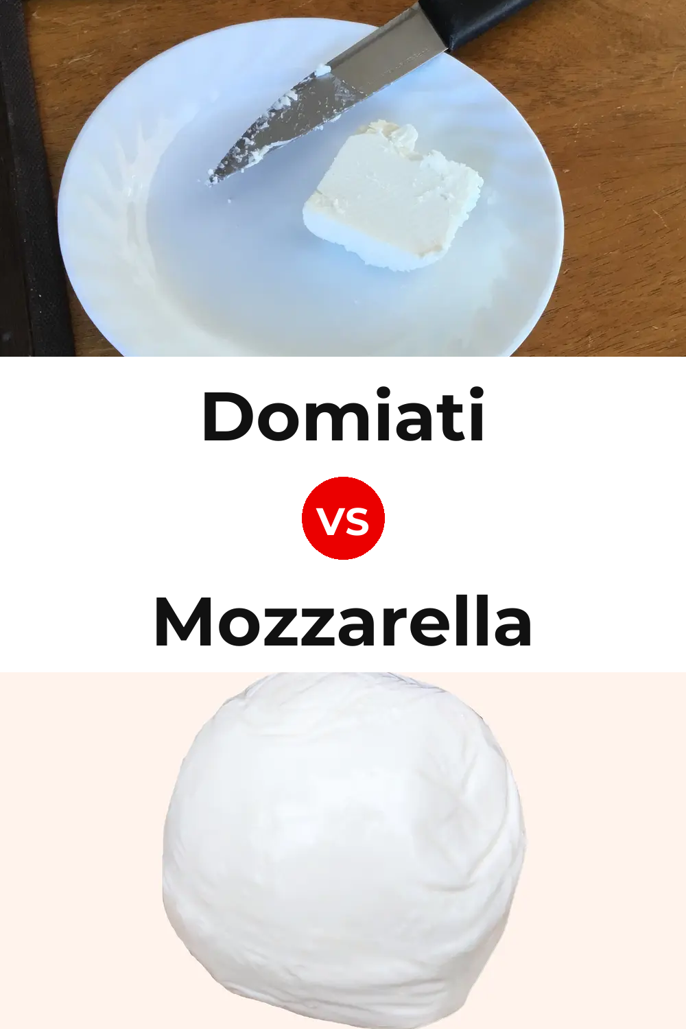 Domiati Cheese vs Mozzarella Cheese Pinterest comparison