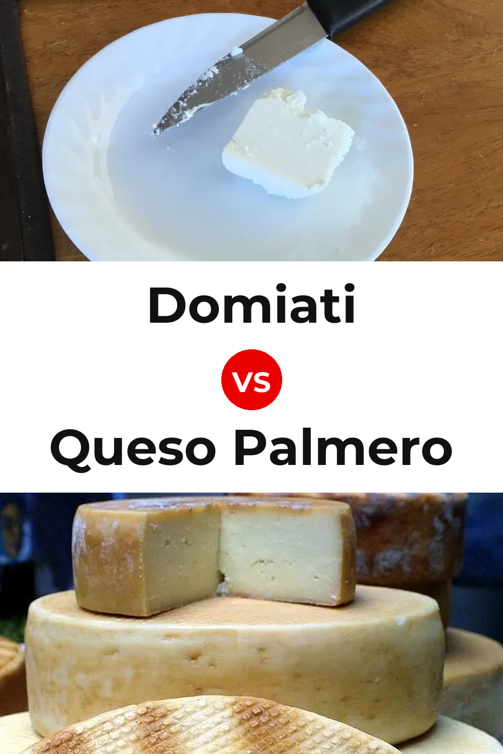 Domiati Cheese vs Queso Palmero Pinterest comparison