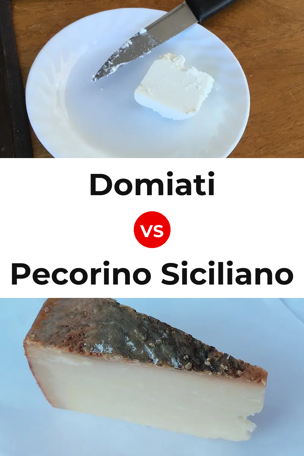 Domiati Cheese vs Pecorino Siciliano Cheese Pinterest comparison