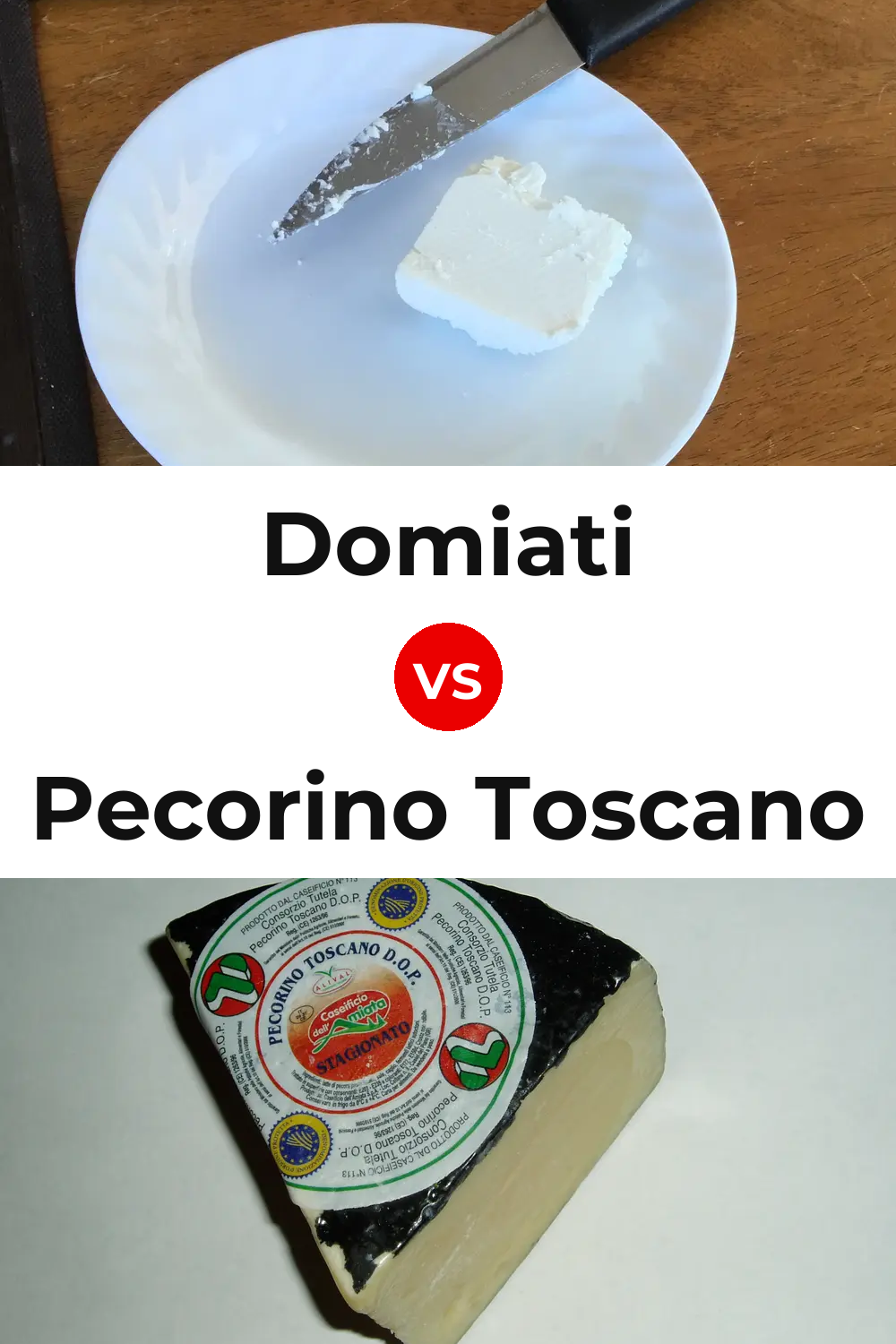 Domiati Cheese vs Pecorino Toscano Cheese Pinterest comparison