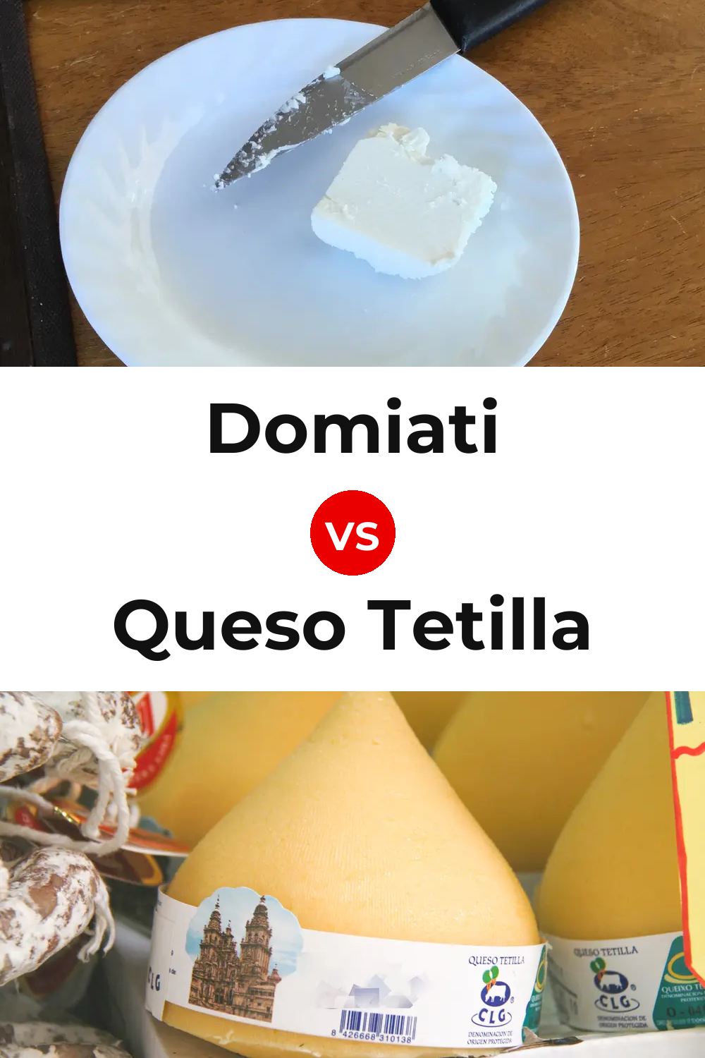 Domiati Cheese vs Queso Tetilla Pinterest comparison