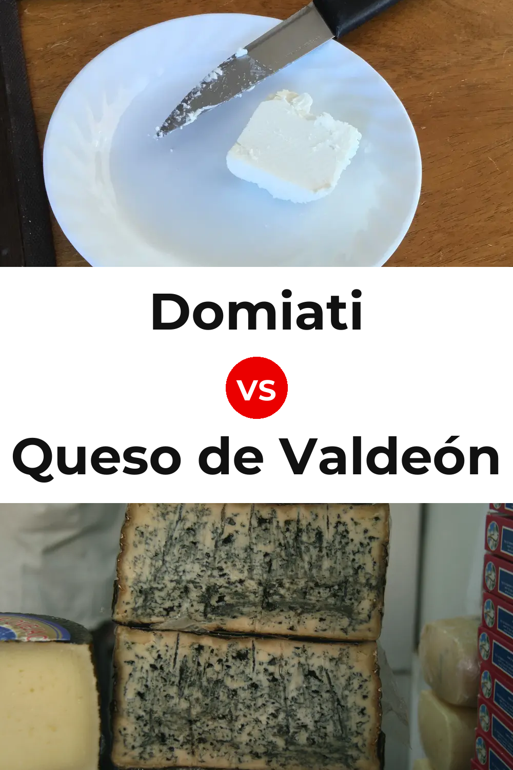 Domiati Cheese vs Queso de Valdeón Pinterest comparison