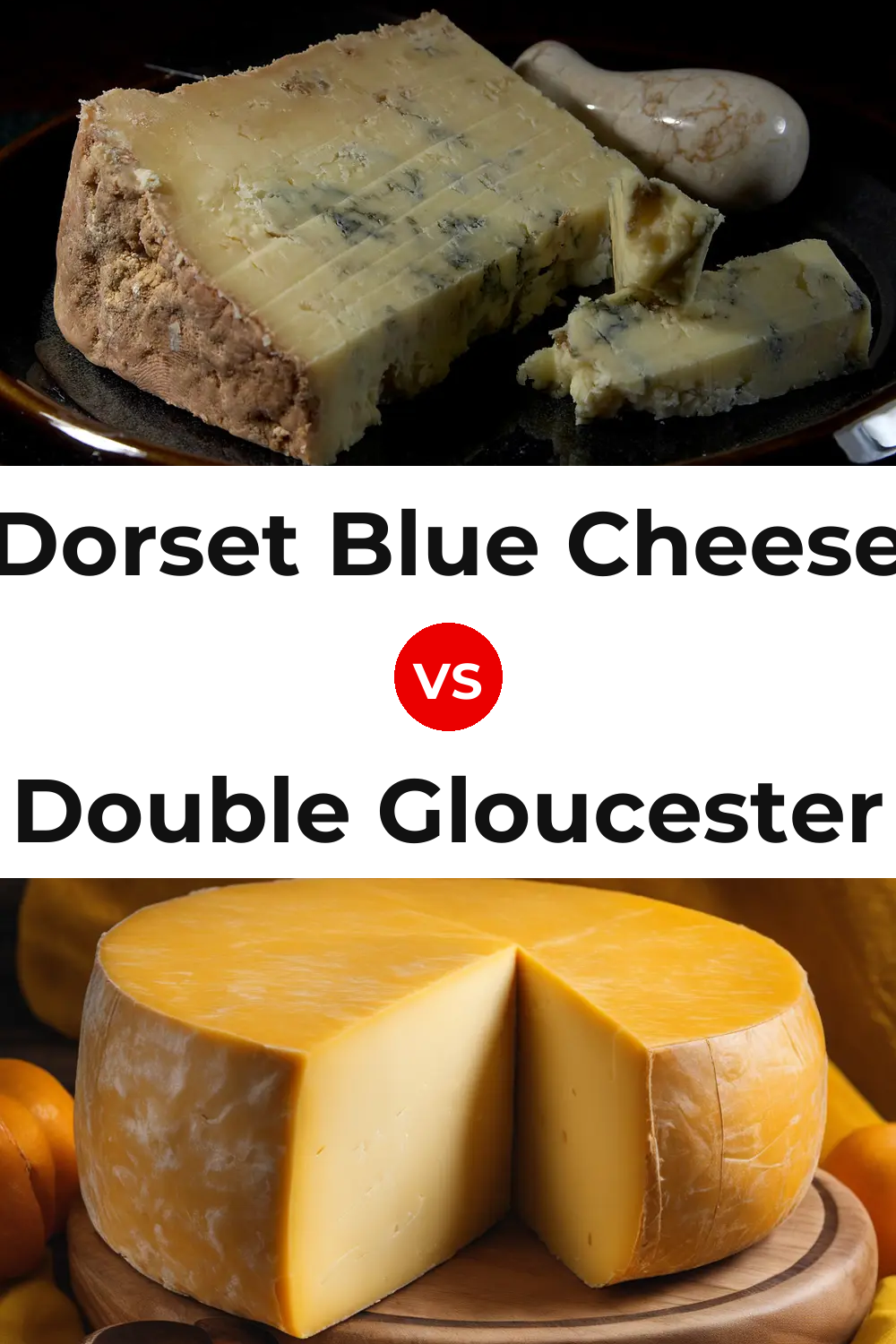 Dorset Blue Cheese vs Double Gloucester Cheese Pinterest comparison