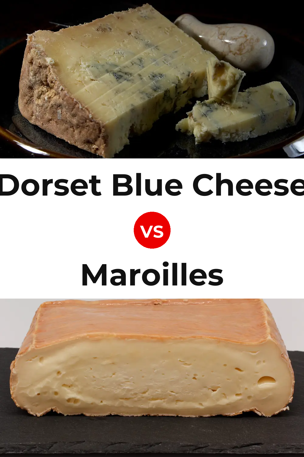 Dorset Blue Cheese vs Maroilles Cheese Pinterest comparison