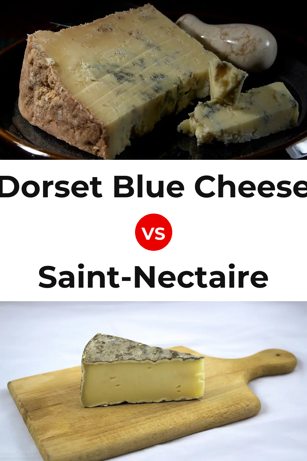 Dorset Blue Cheese vs Saint-Nectaire Cheese Pinterest comparison