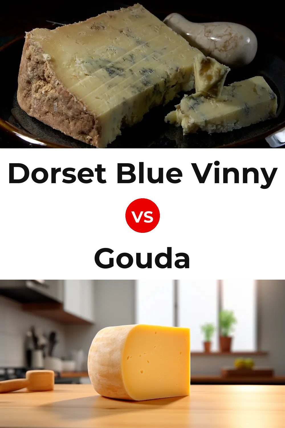 Dorset Blue Vinny Cheese vs Gouda Cheese Pinterest comparison