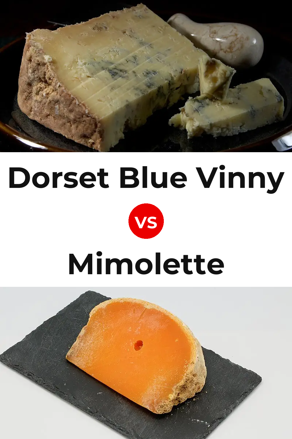 Dorset Blue Vinny Cheese vs Mimolette Cheese Pinterest comparison