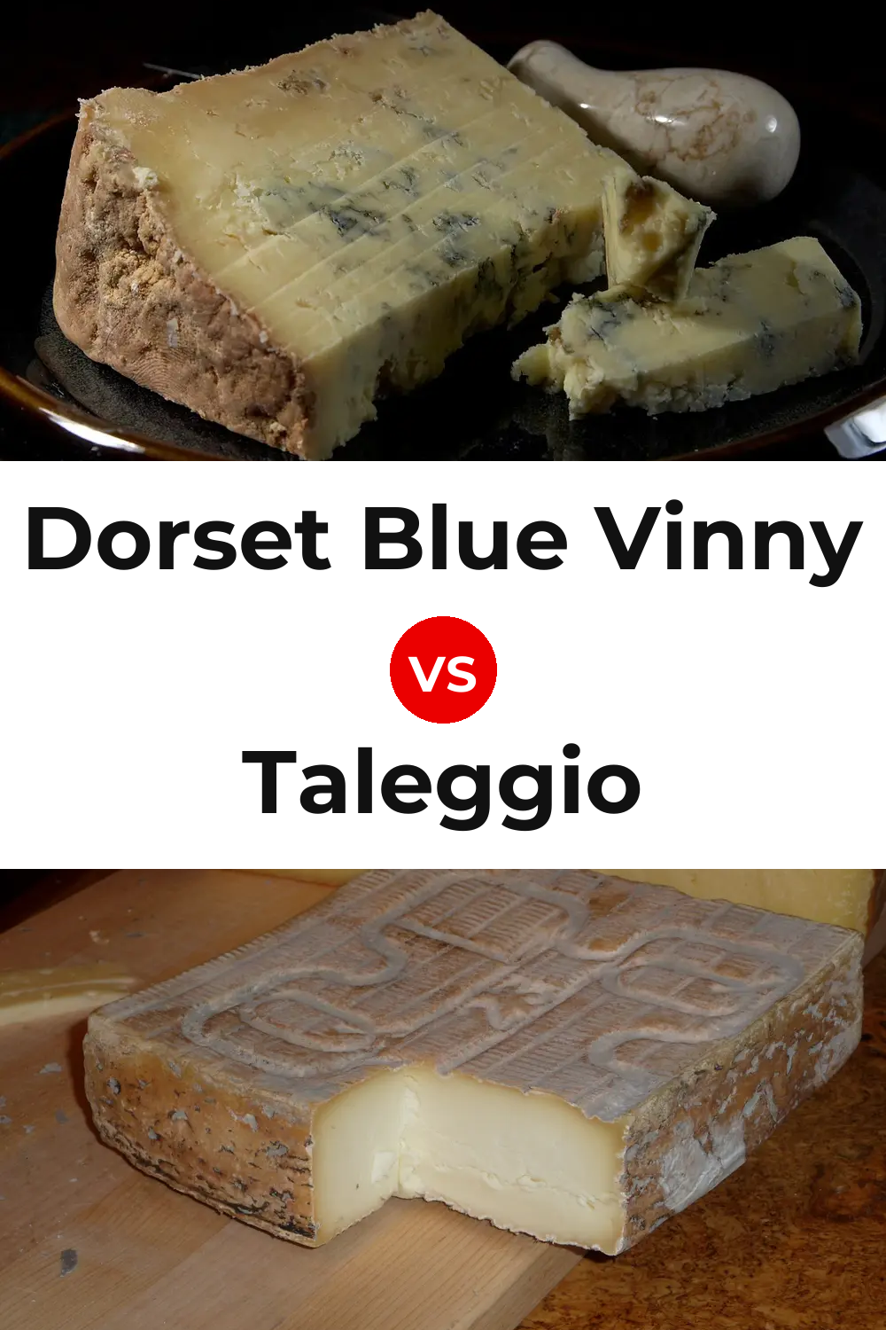 Dorset Blue Vinny Cheese vs Taleggio Cheese Pinterest comparison