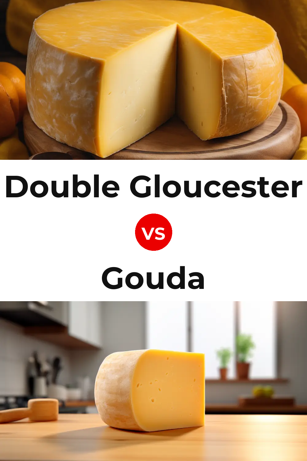 Double Gloucester Cheese vs Gouda Cheese Pinterest comparison