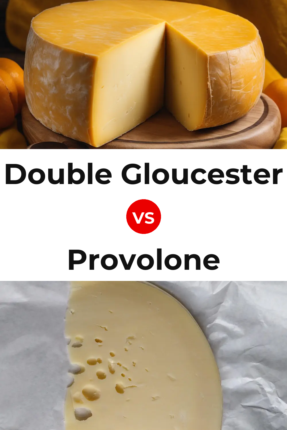 Double Gloucester Cheese vs Provolone Cheese Pinterest comparison