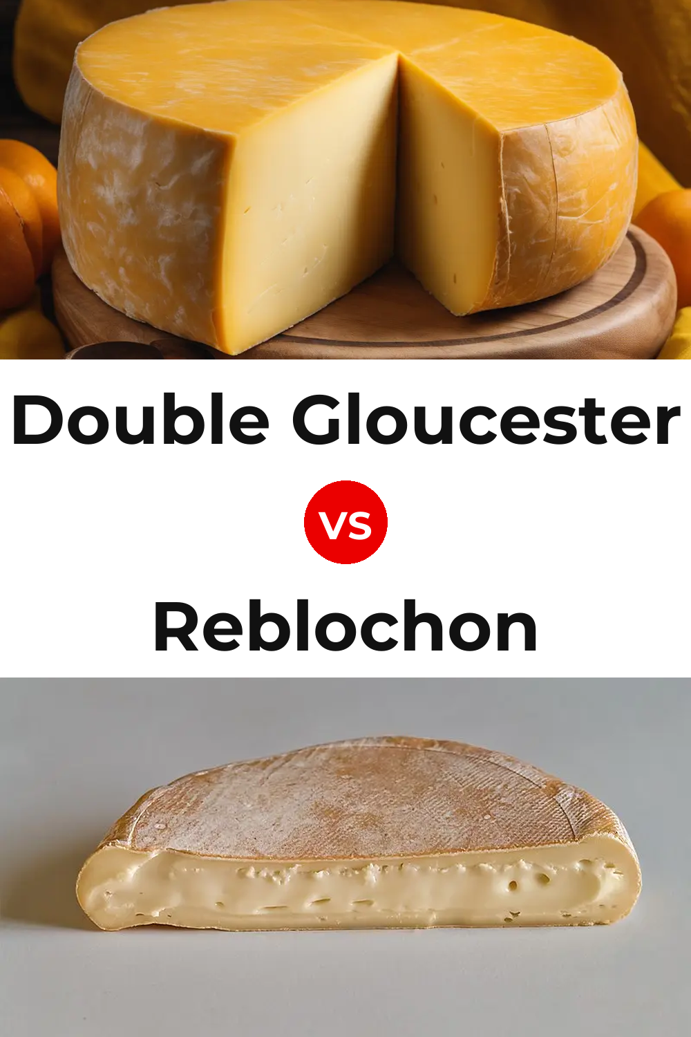 Double Gloucester Cheese vs Reblochon Cheese Pinterest comparison