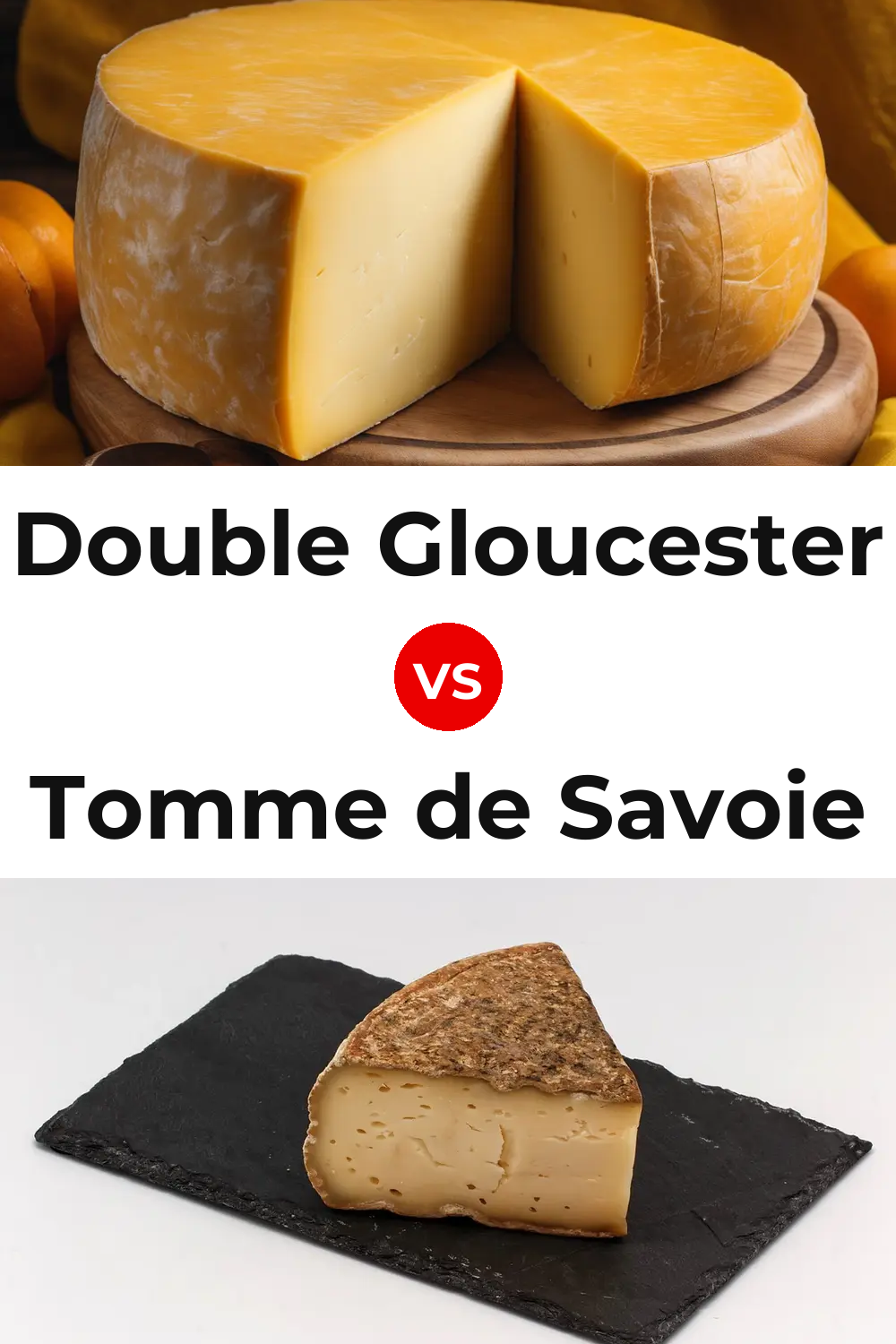 Double Gloucester Cheese vs Tomme de Savoie Cheese Pinterest comparison