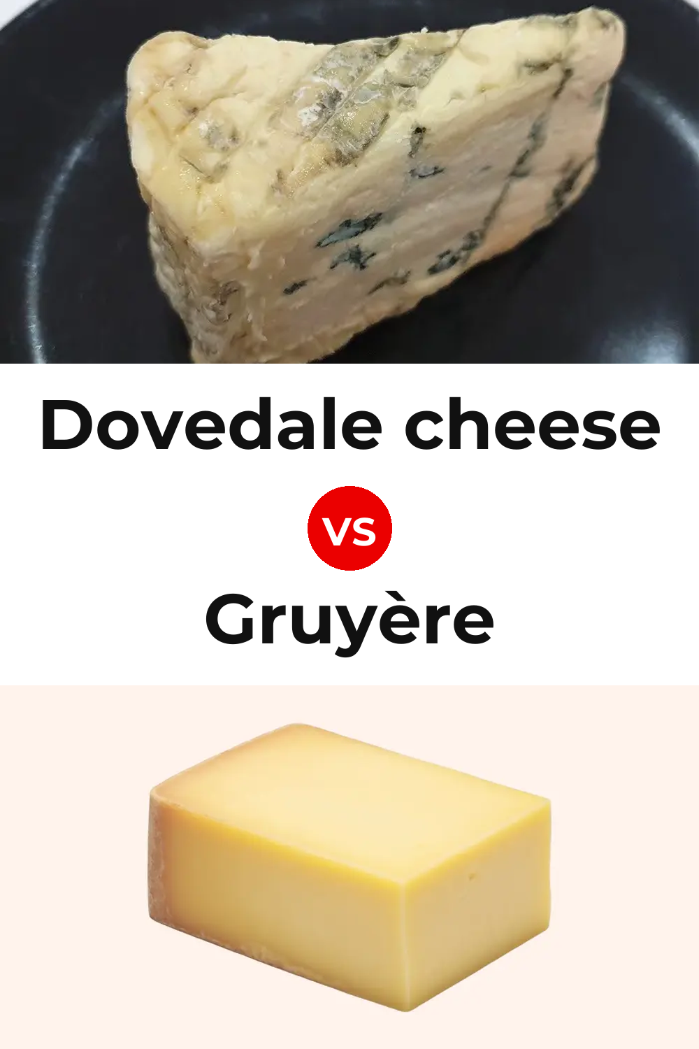 Dovedale cheese vs Gruyère Cheese Pinterest comparison