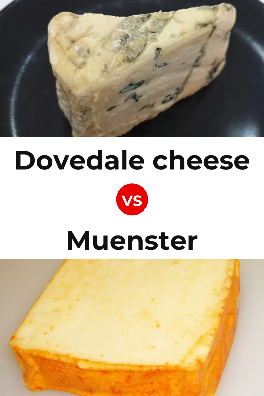 Dovedale cheese vs Muenster Cheese Pinterest comparison
