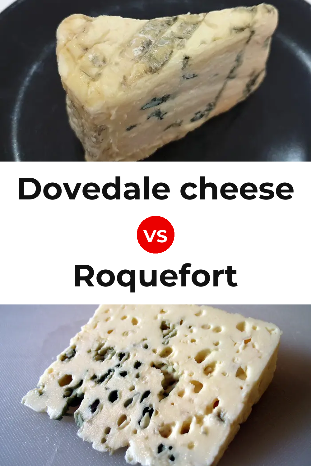 Dovedale cheese vs Roquefort Cheese Pinterest comparison