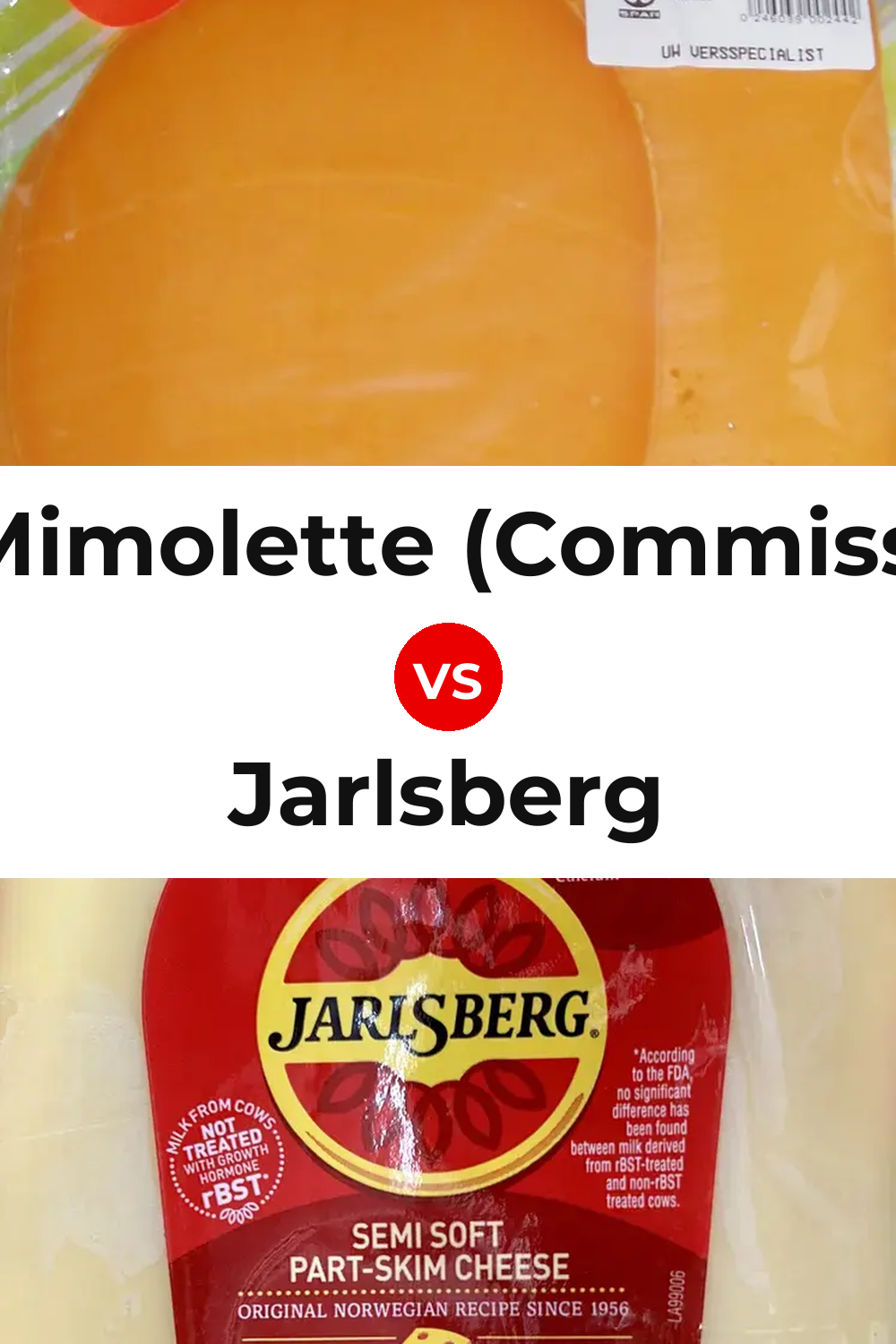 Dutch Mimolette (Commissiekaas) Cheese vs Jarlsberg Cheese Pinterest comparison