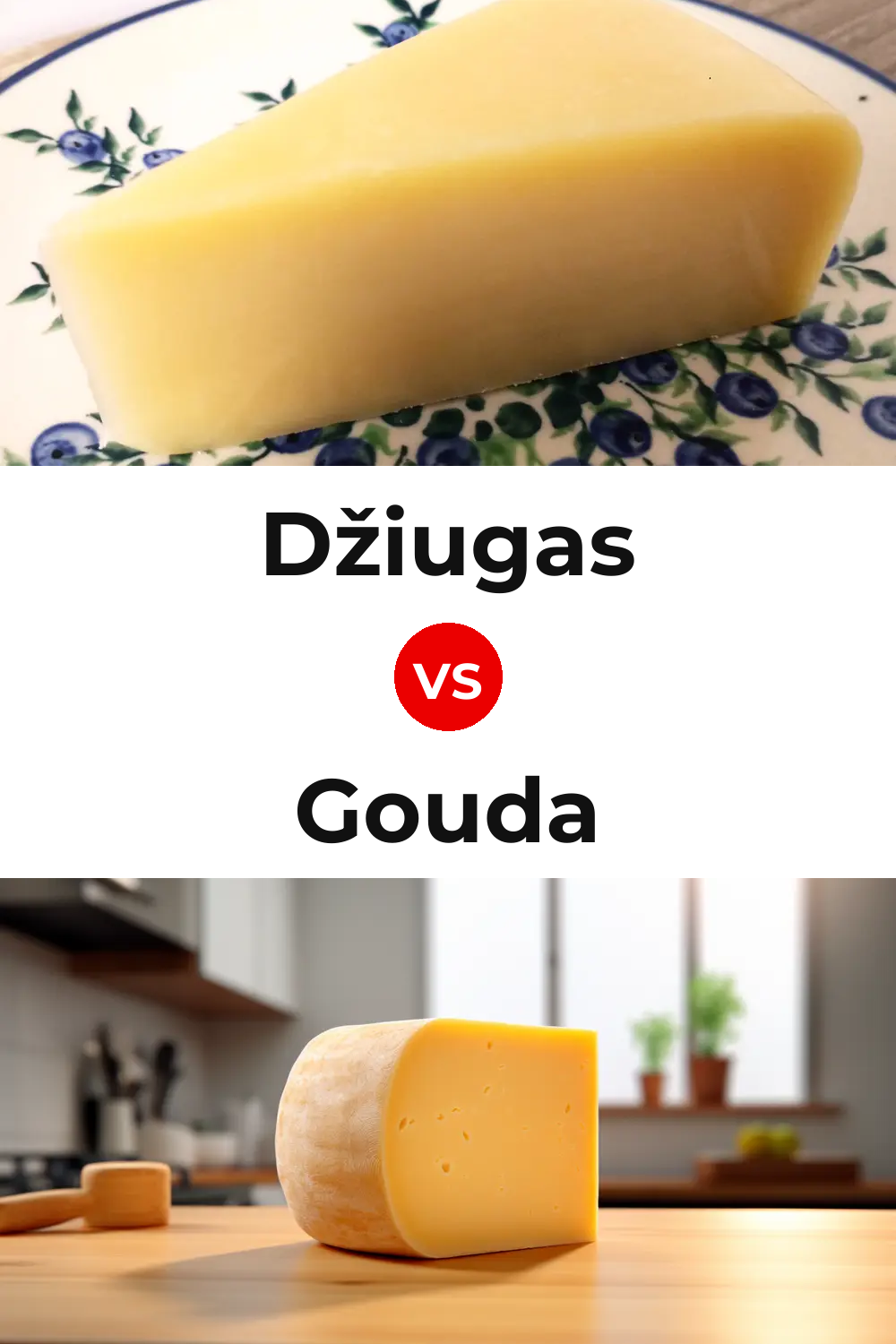 Džiugas Cheese vs Gouda Cheese Pinterest comparison