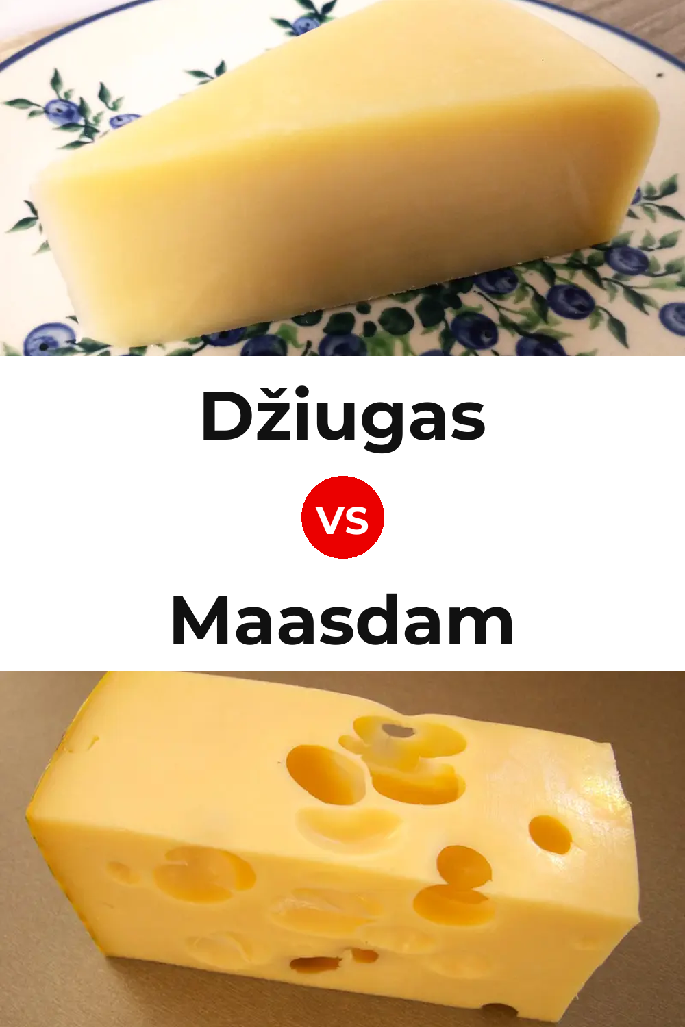 Džiugas Cheese vs Maasdam Cheese Pinterest comparison