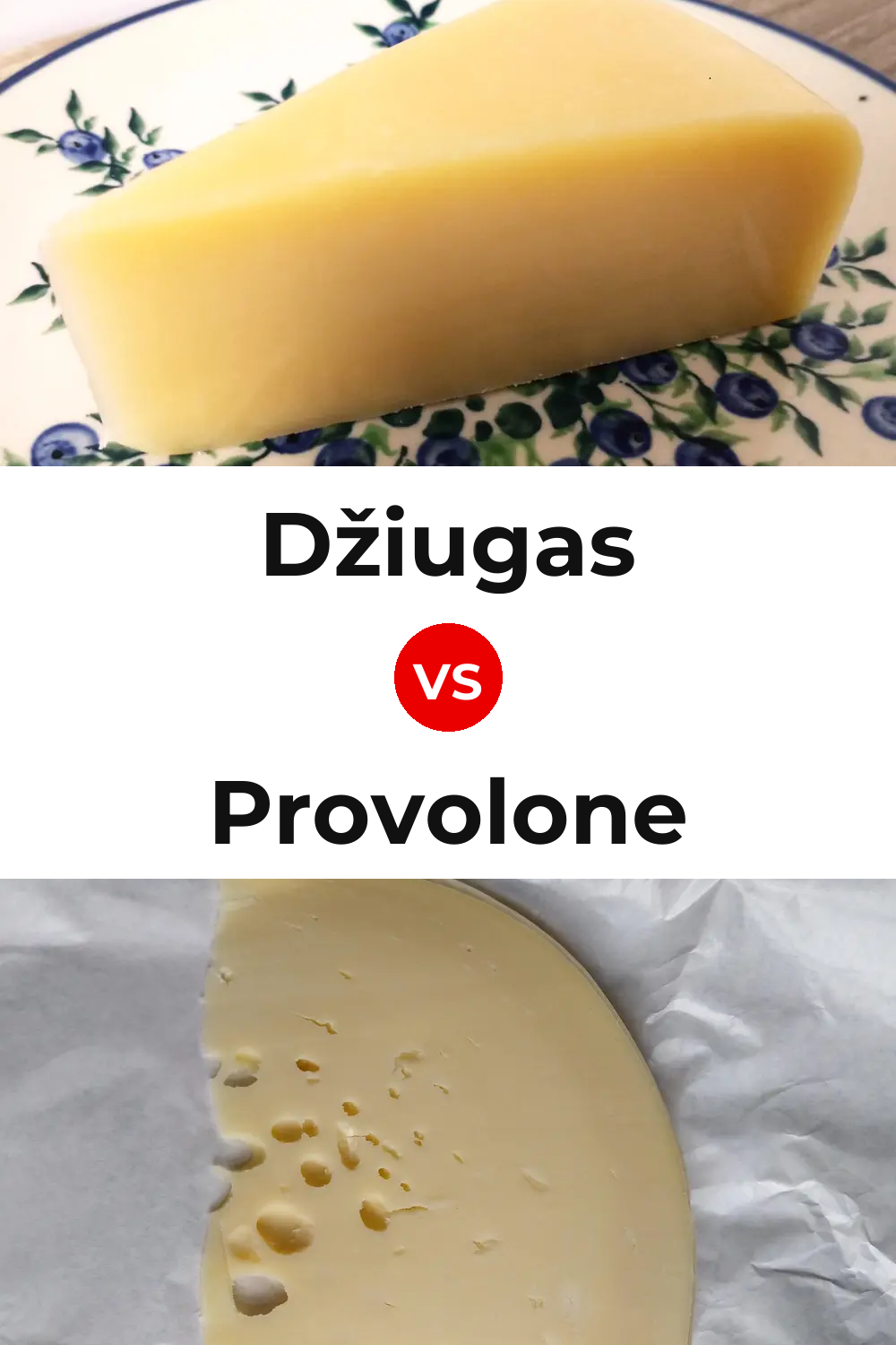 Džiugas Cheese vs Provolone Cheese Pinterest comparison