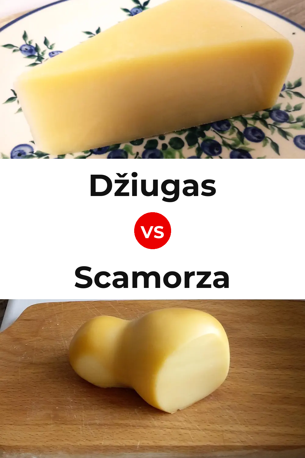 Džiugas Cheese vs Scamorza Cheese Pinterest comparison