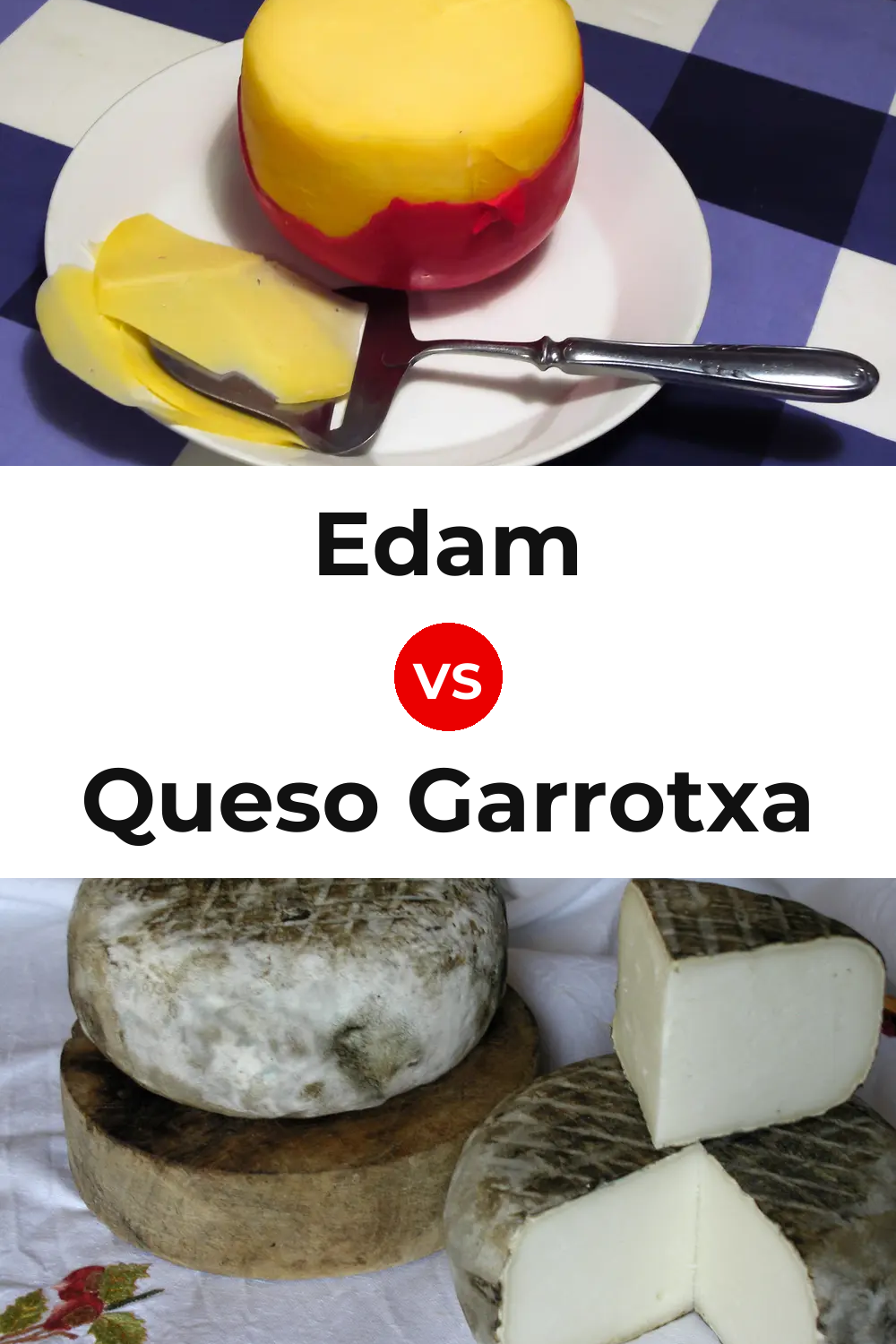 Edam Cheese vs Queso Garrotxa Pinterest comparison
