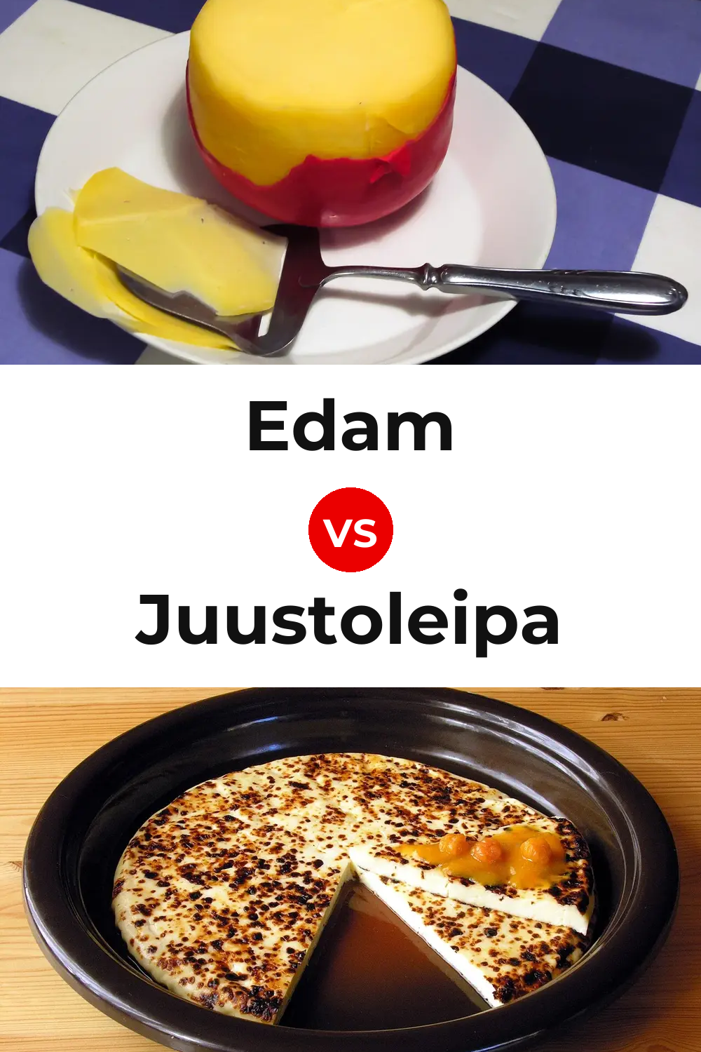 Edam Cheese vs Juustoleipa Cheese Pinterest comparison