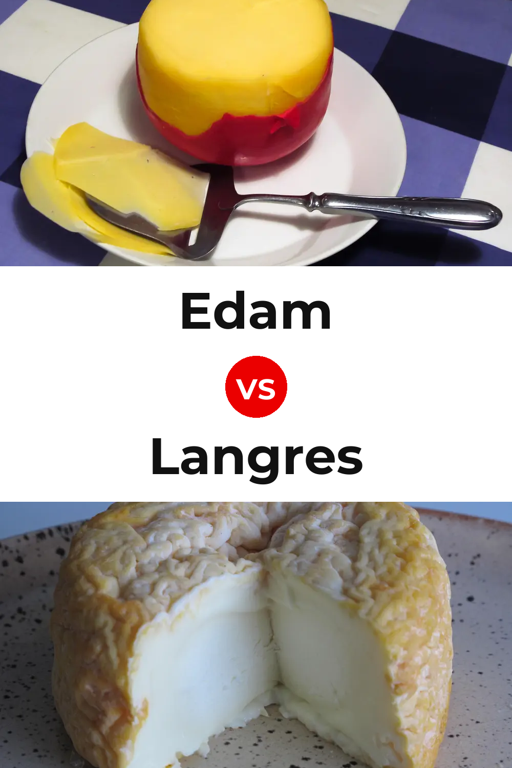 Edam Cheese vs Langres Cheese Pinterest comparison