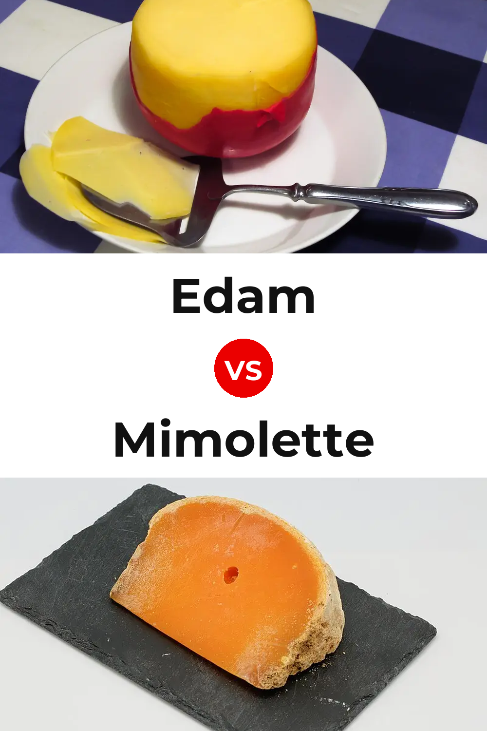 Edam Cheese vs Mimolette Cheese Pinterest comparison