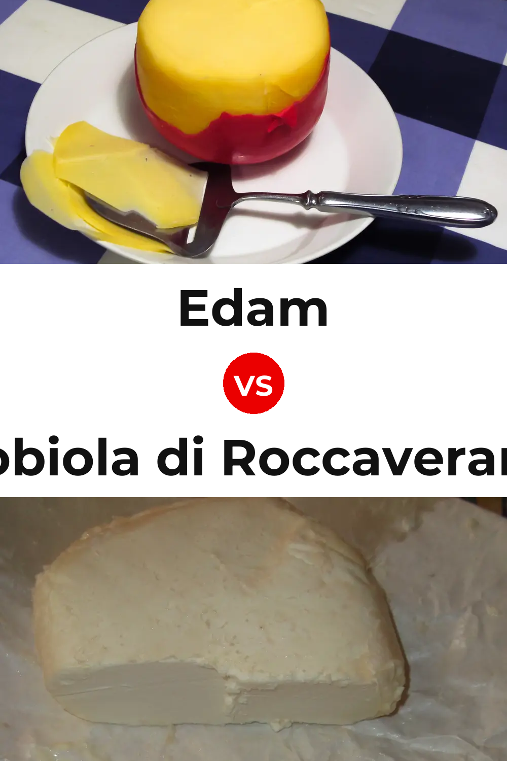 Edam Cheese vs Robiola di Roccaverano Cheese Pinterest comparison