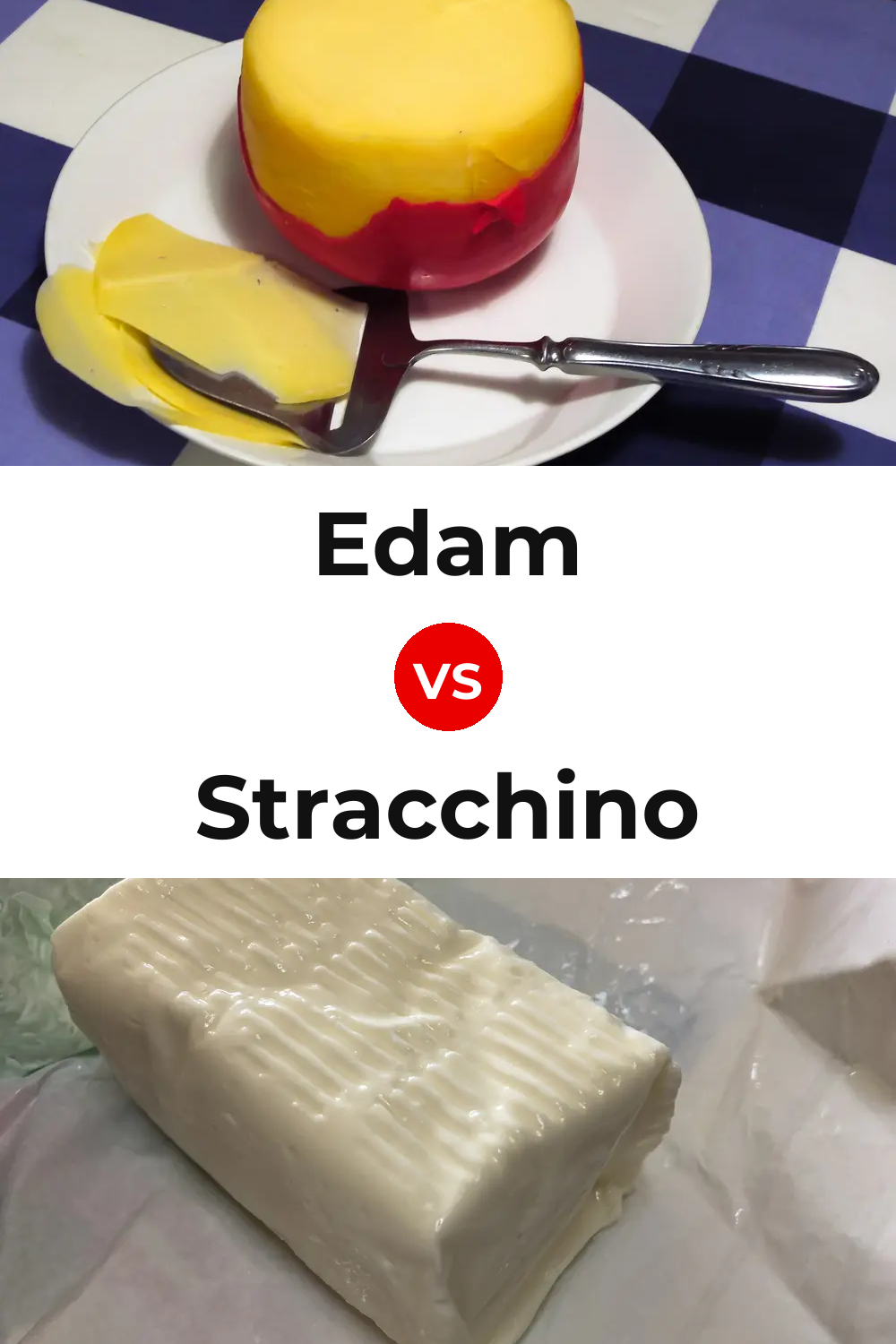 Edam Cheese vs Stracchino Cheese Pinterest comparison