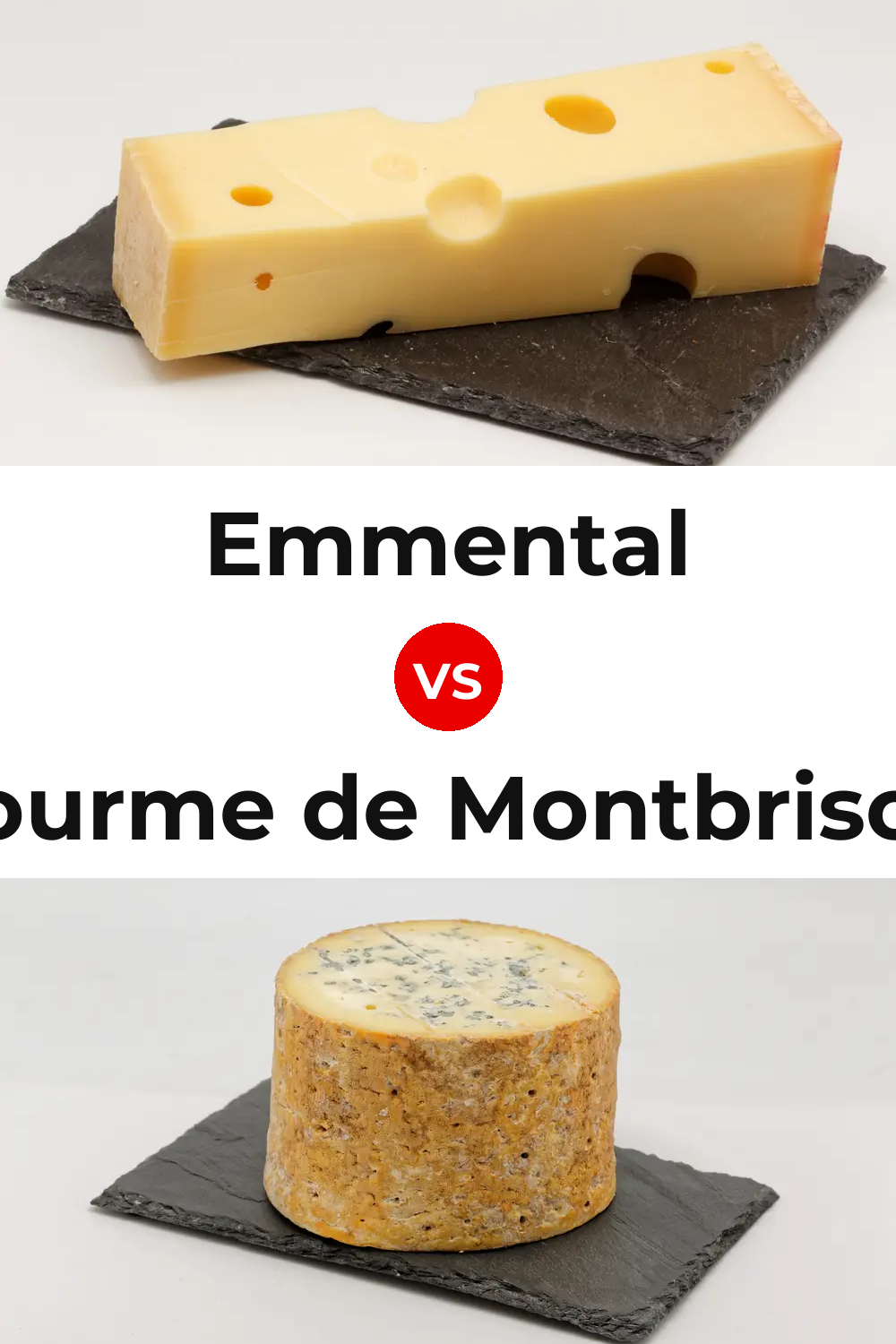 Emmental Cheese vs Fourme de Montbrison Cheese Pinterest comparison
