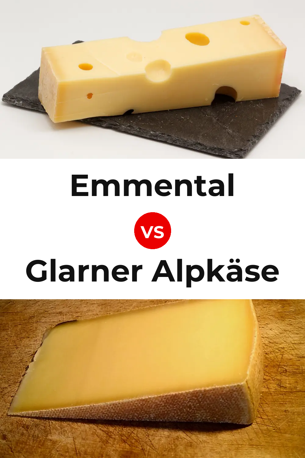 Emmental Cheese vs Glarner Alpkäse Cheese Pinterest comparison