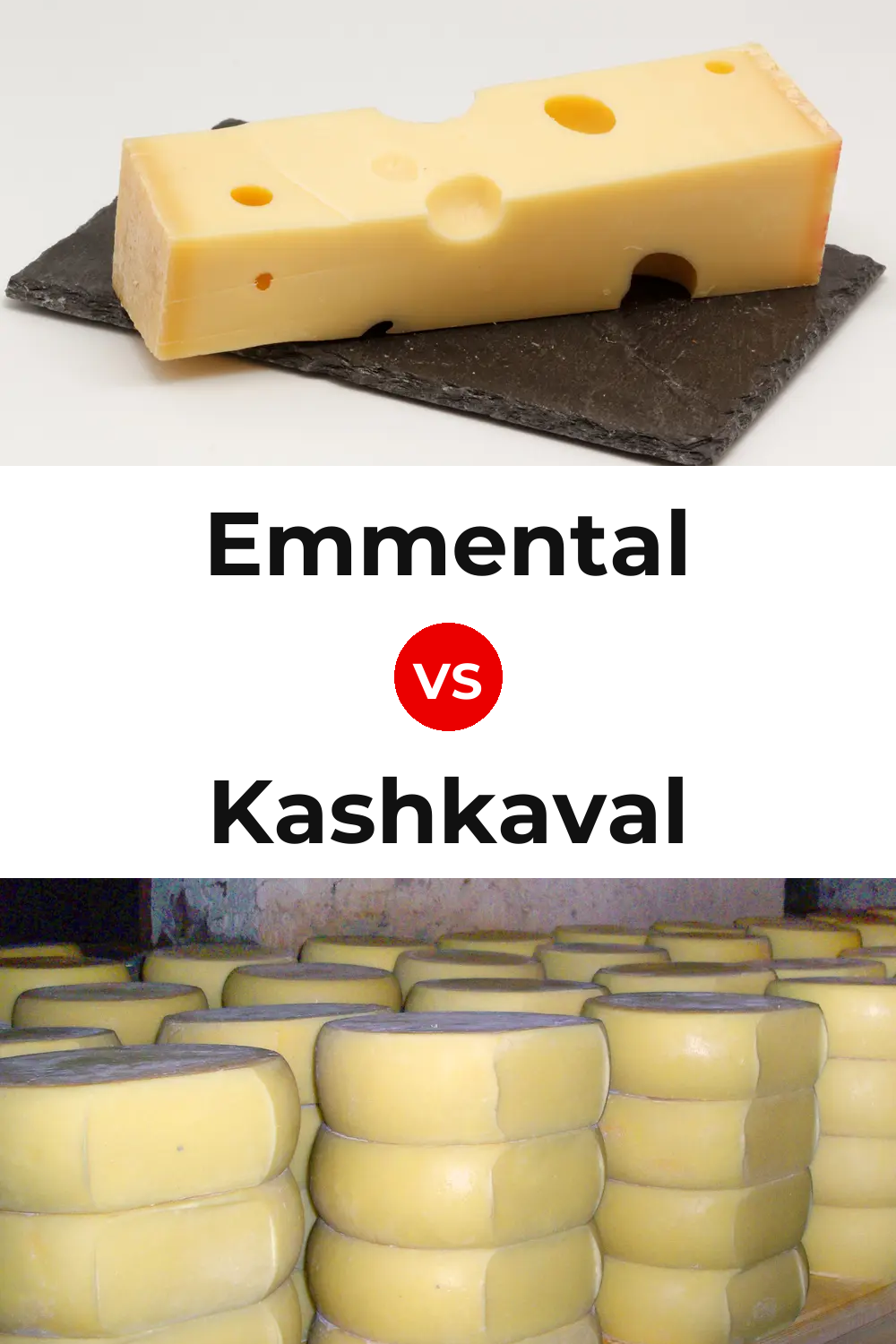 Emmental Cheese vs Kashkaval Cheese Pinterest comparison