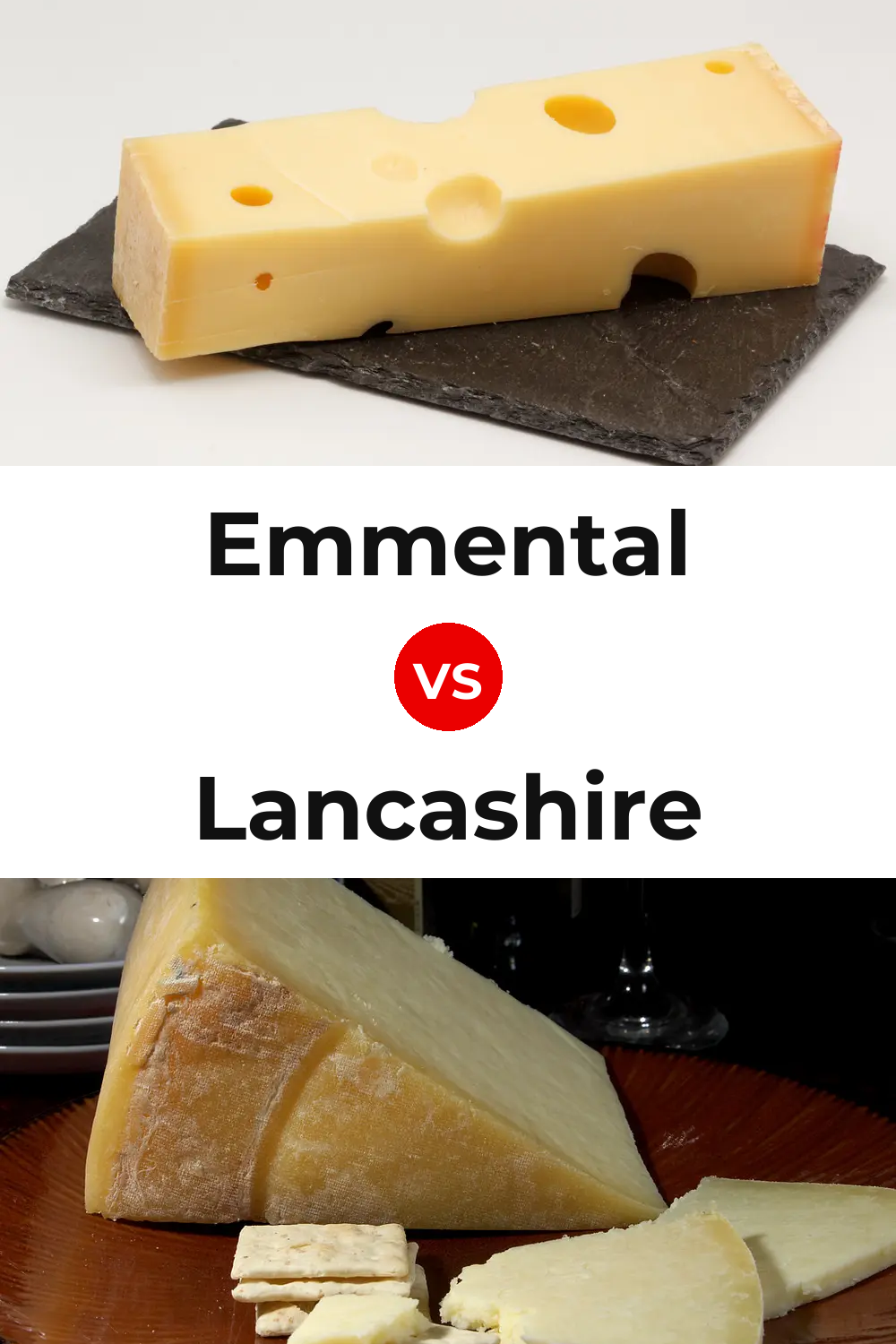 Emmental Cheese vs Lancashire Cheese Pinterest comparison