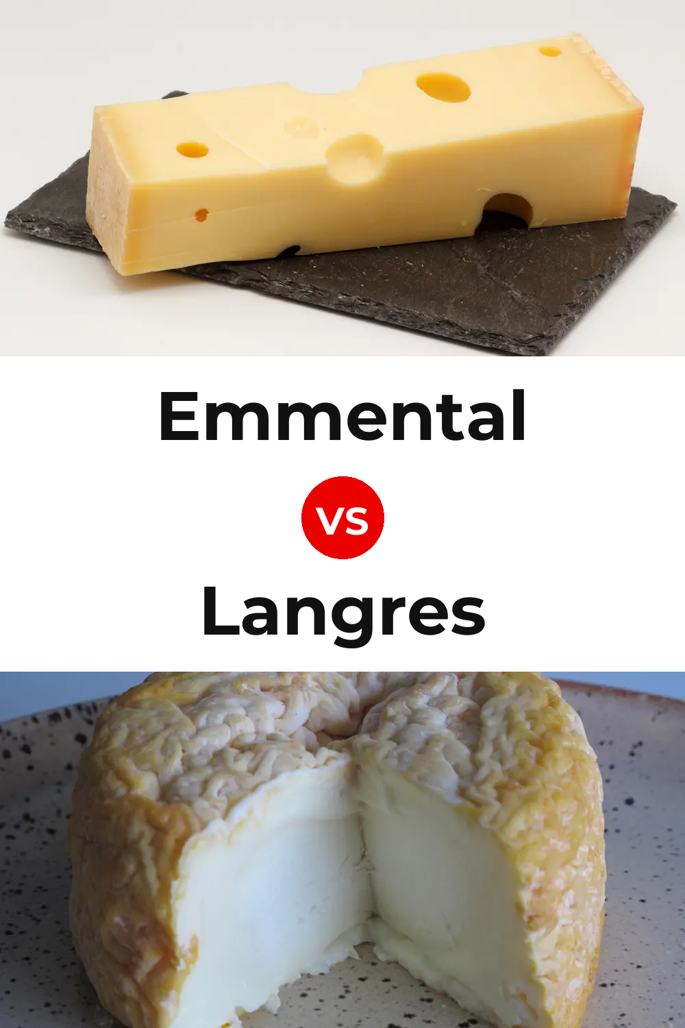 Emmental Cheese vs Langres Cheese Pinterest comparison