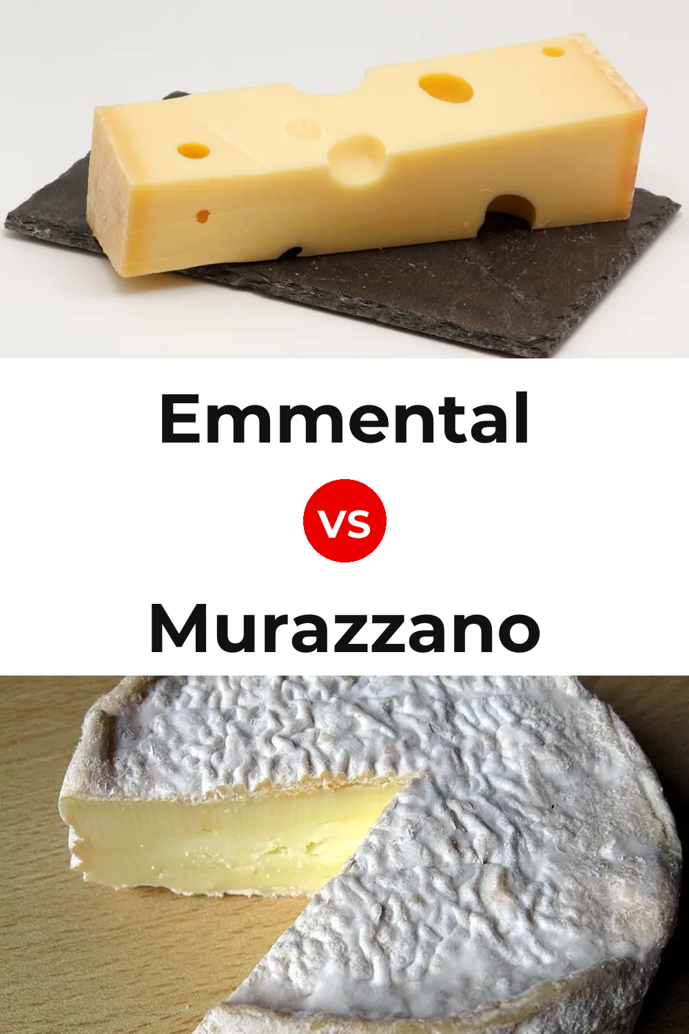 Emmental Cheese vs Murazzano Cheese Pinterest comparison