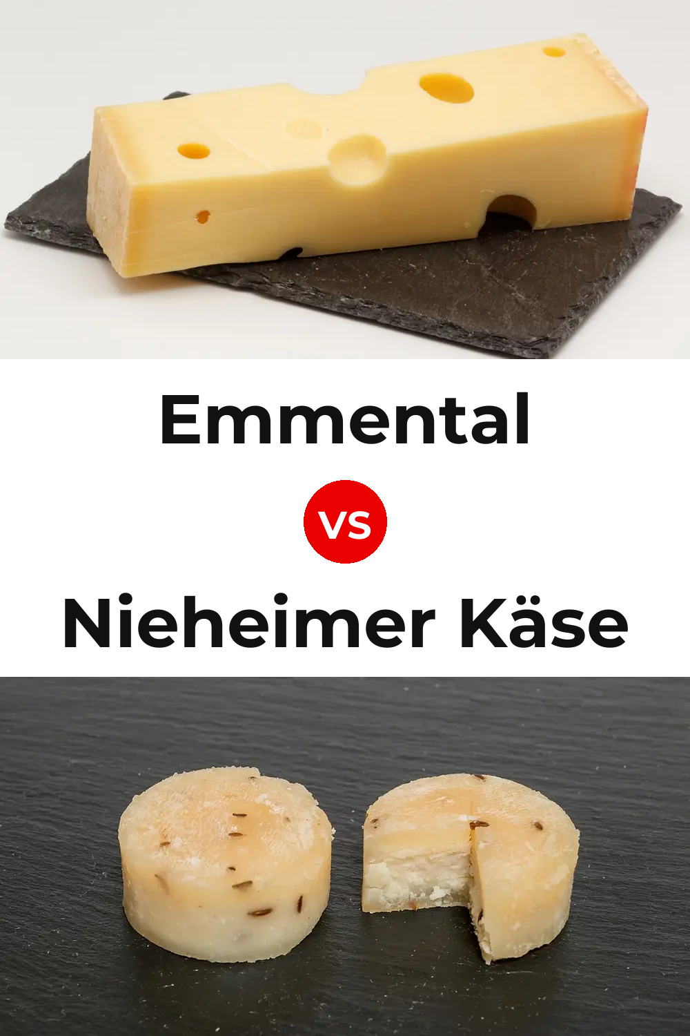 Emmental Cheese vs Nieheimer Käse Cheese Pinterest comparison