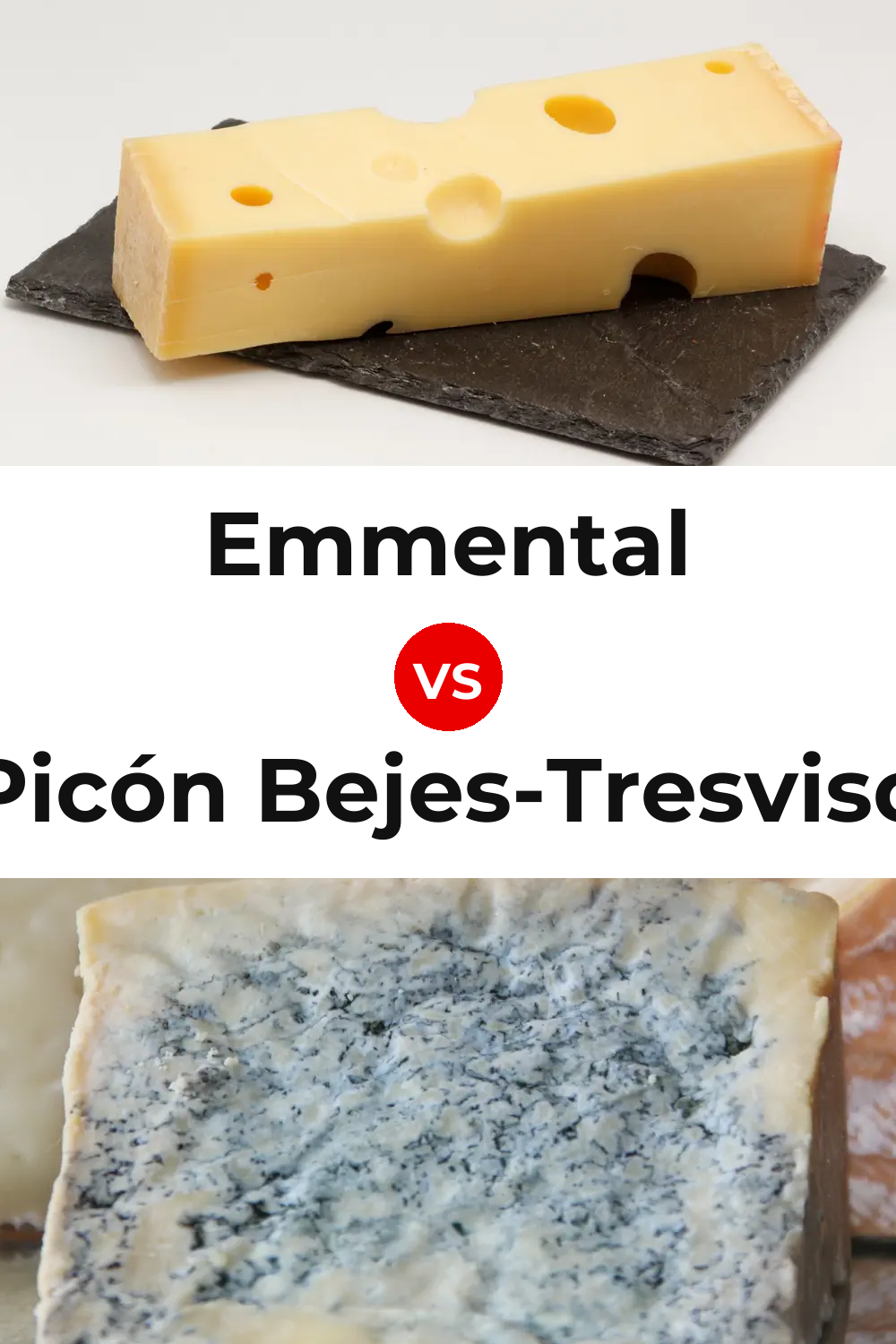 Emmental Cheese vs Picón Bejes-Tresviso Cheese Pinterest comparison