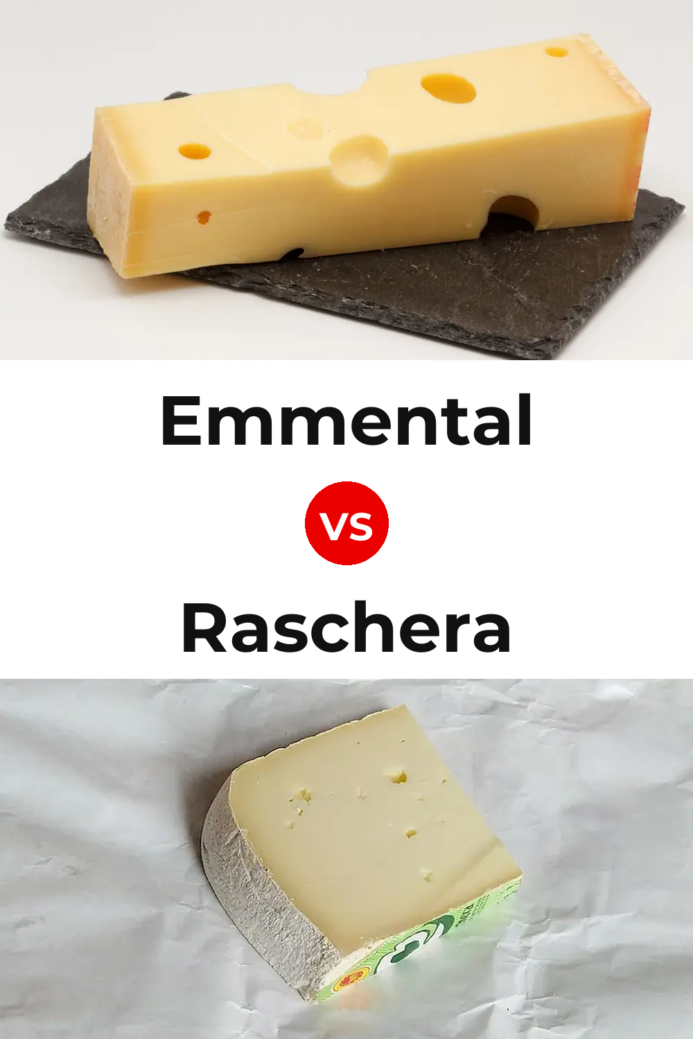 Emmental Cheese vs Raschera Cheese Pinterest comparison
