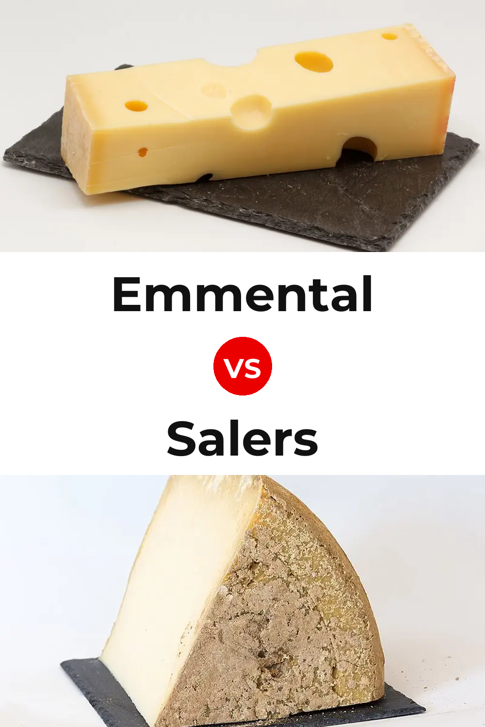 Emmental Cheese vs Salers Cheese Pinterest comparison