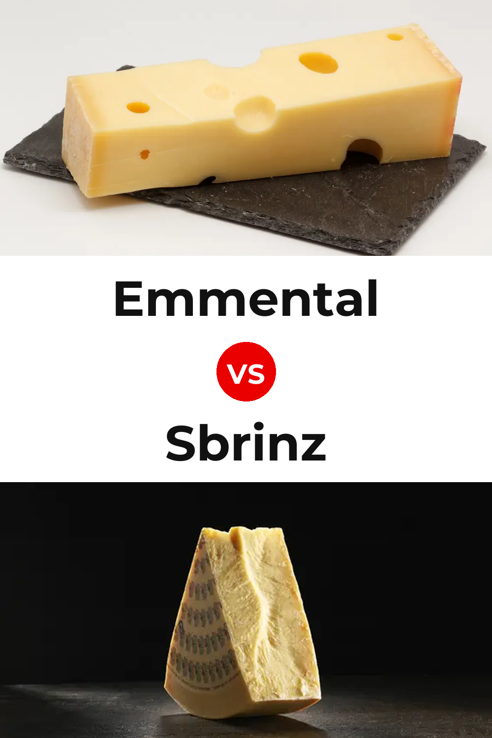 Emmental Cheese vs Sbrinz Cheese Pinterest comparison