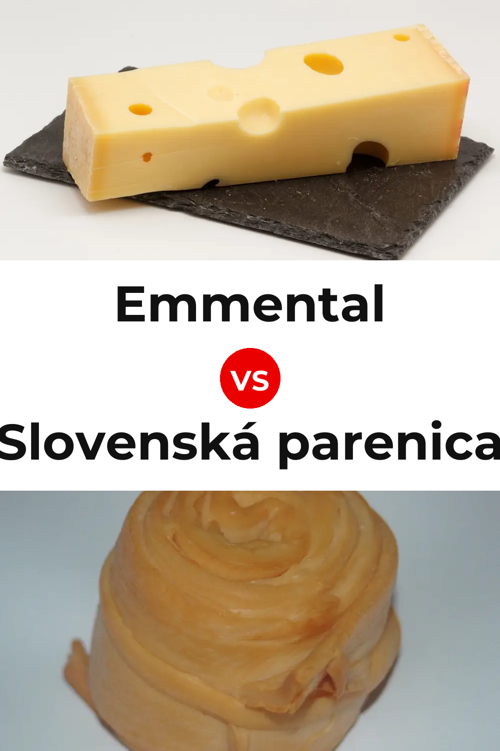 Emmental Cheese vs Slovenská parenica Cheese Pinterest comparison