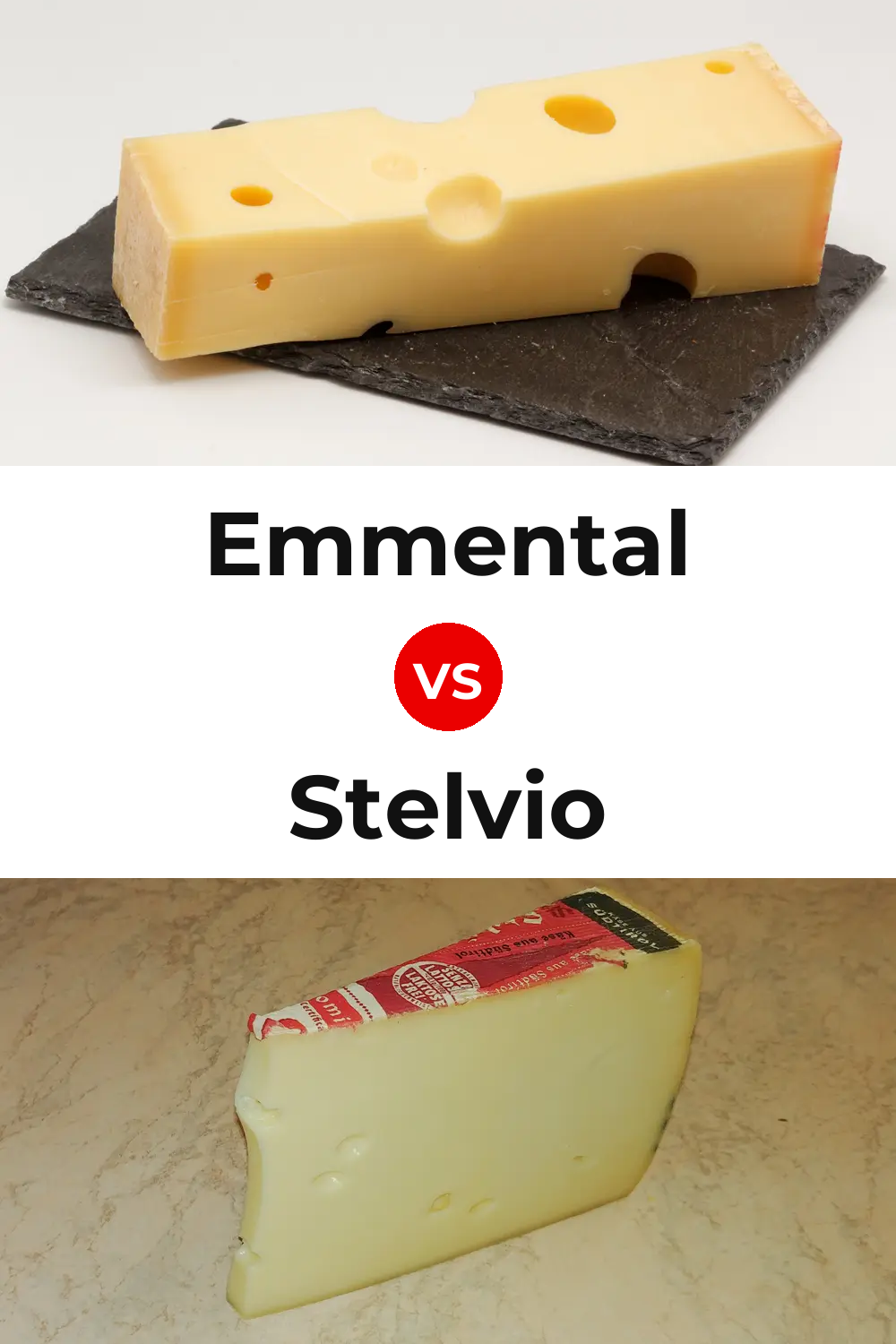 Emmental Cheese vs Stelvio Cheese Pinterest comparison