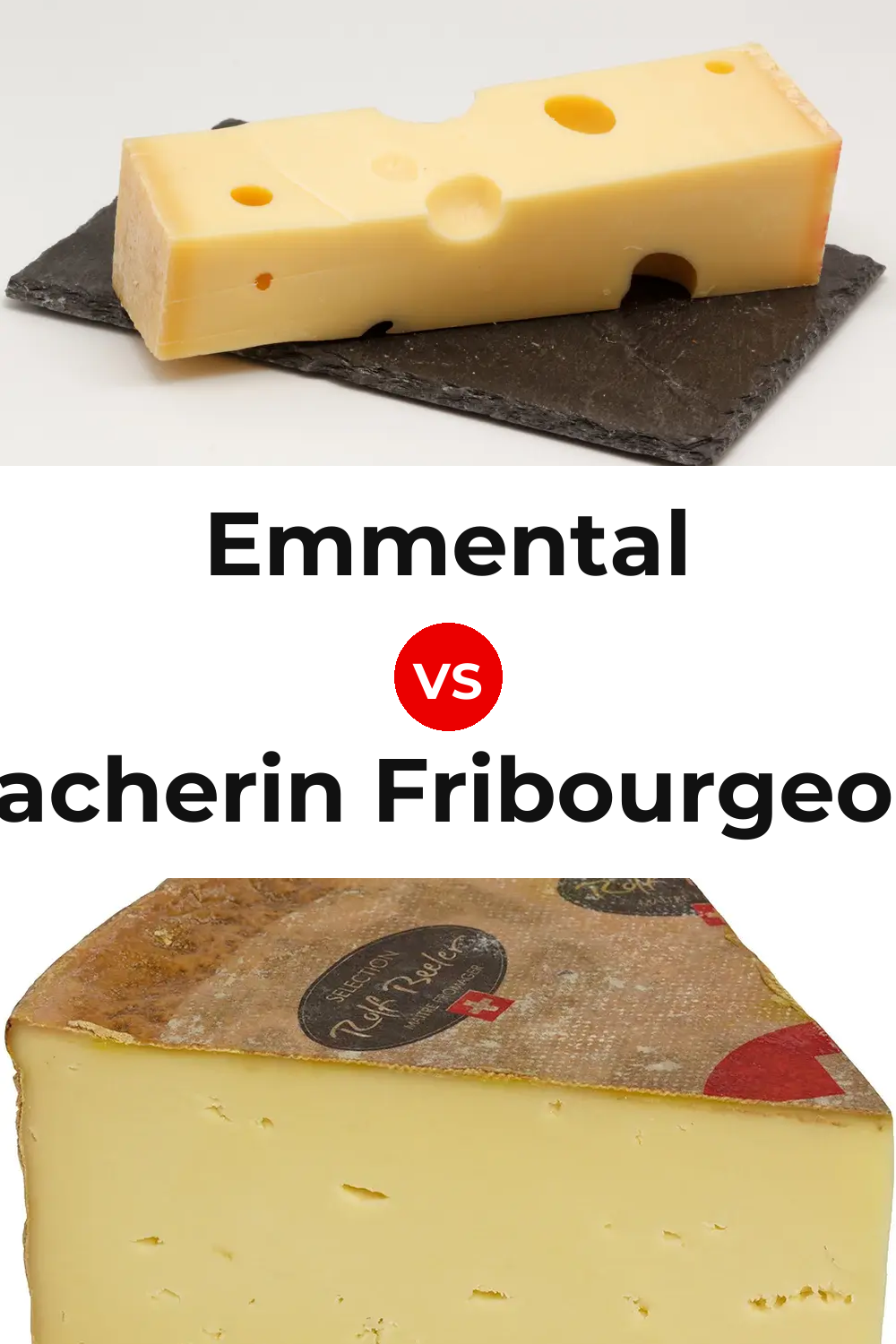 Emmental Cheese vs Vacherin Fribourgeois Cheese Pinterest comparison